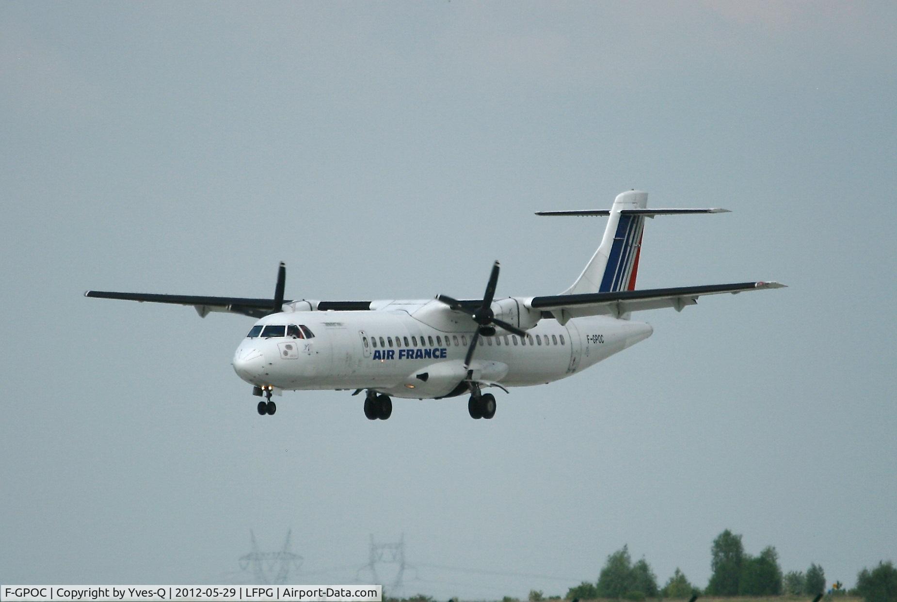 F-GPOC, 1992 ATR 72-202 C/N 311, ATR 72-202, Short approach rwy 26L, Roissy Charles De Gaulle Airport  (LFPG - CDG)