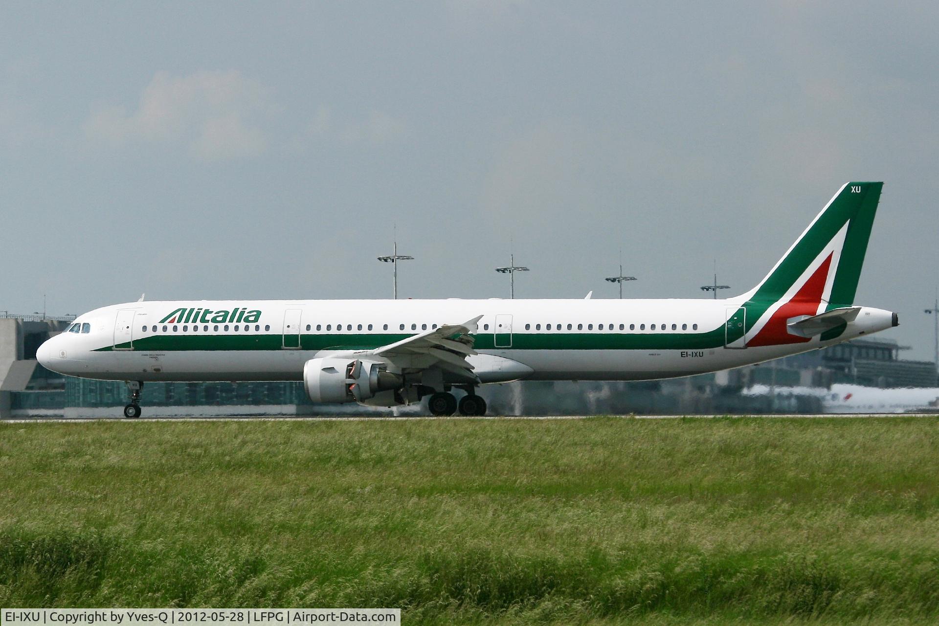 EI-IXU, 1993 Airbus A321-111 C/N 434, Airbus A321-111, Reverse thrust landing Rwy 26L, Roissy Charles De Gaulle Airport (LFPG-CDG)