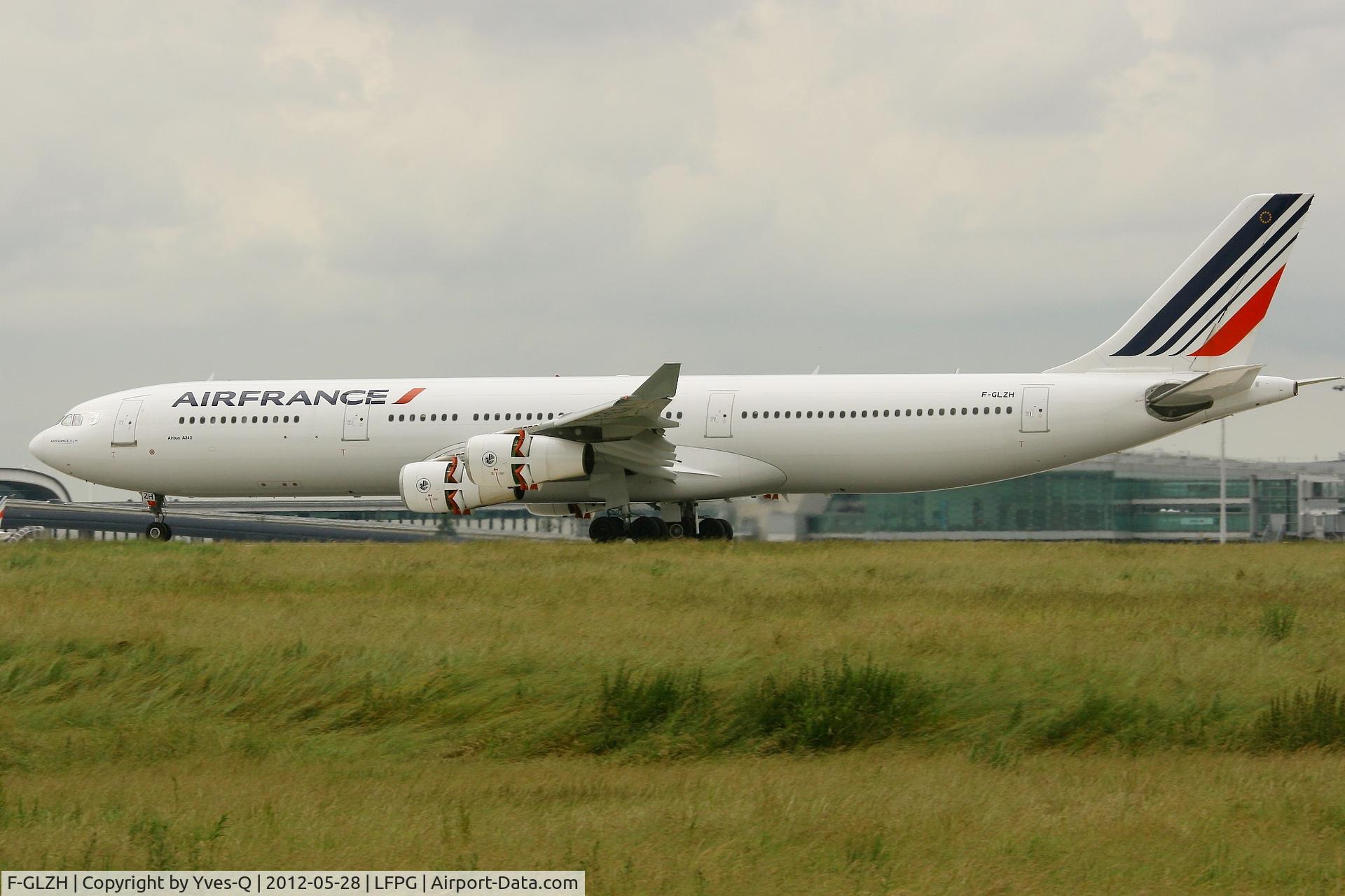 F-GLZH, 1995 Airbus A340-312 C/N 078, Airbus A340-312, Landing Rwy 26L, Roissy Charles De Gaulle Airport (LFPG-CDG)