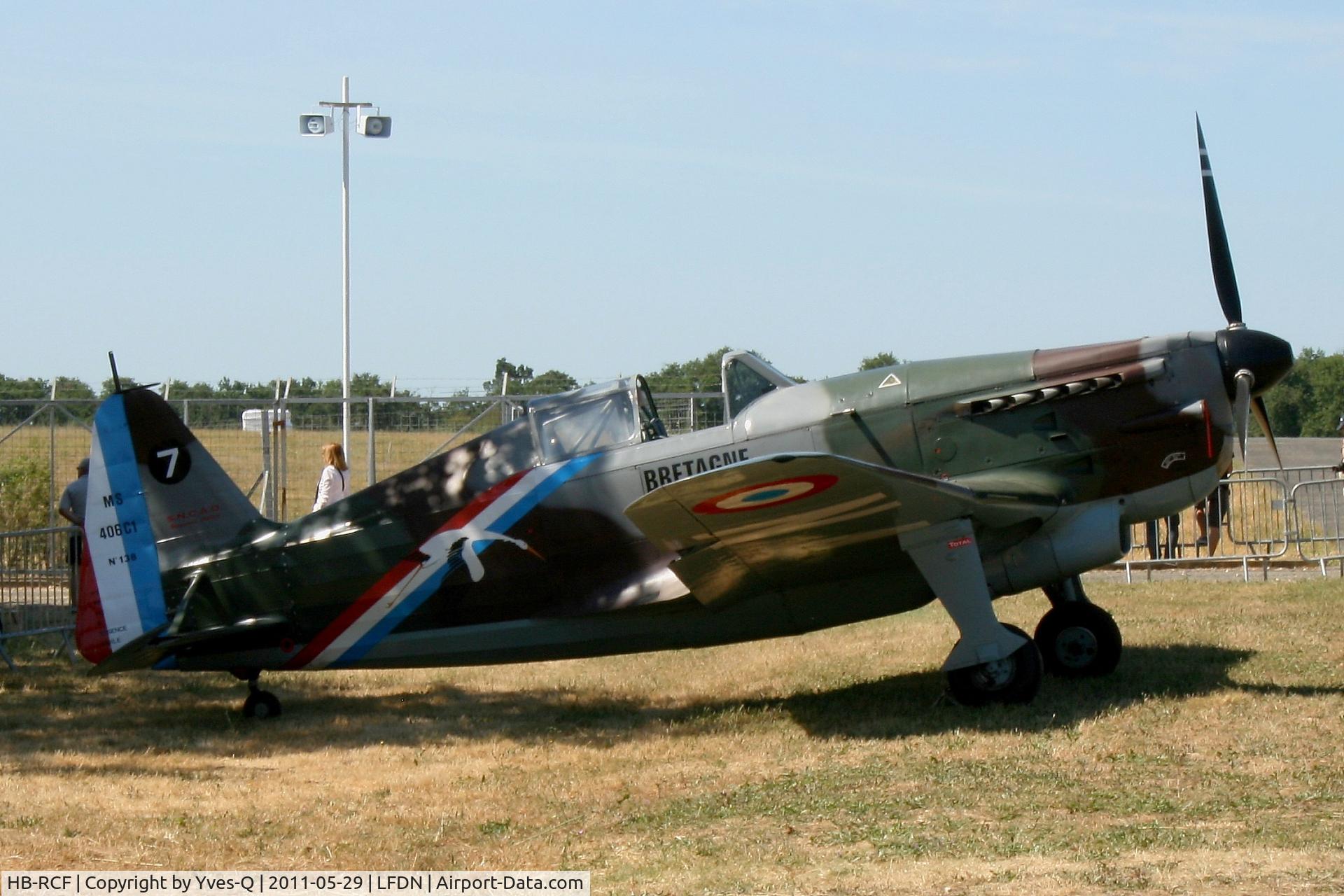 HB-RCF, 1942 Morane-Saulnier D-3801 (MS-412) C/N 194, Morane Saulnier MS-412 (EKW D-3801), Swiss Historic Aircraft Collection, Rochefort-St Agnant AB 721 (LFDN-RCO)