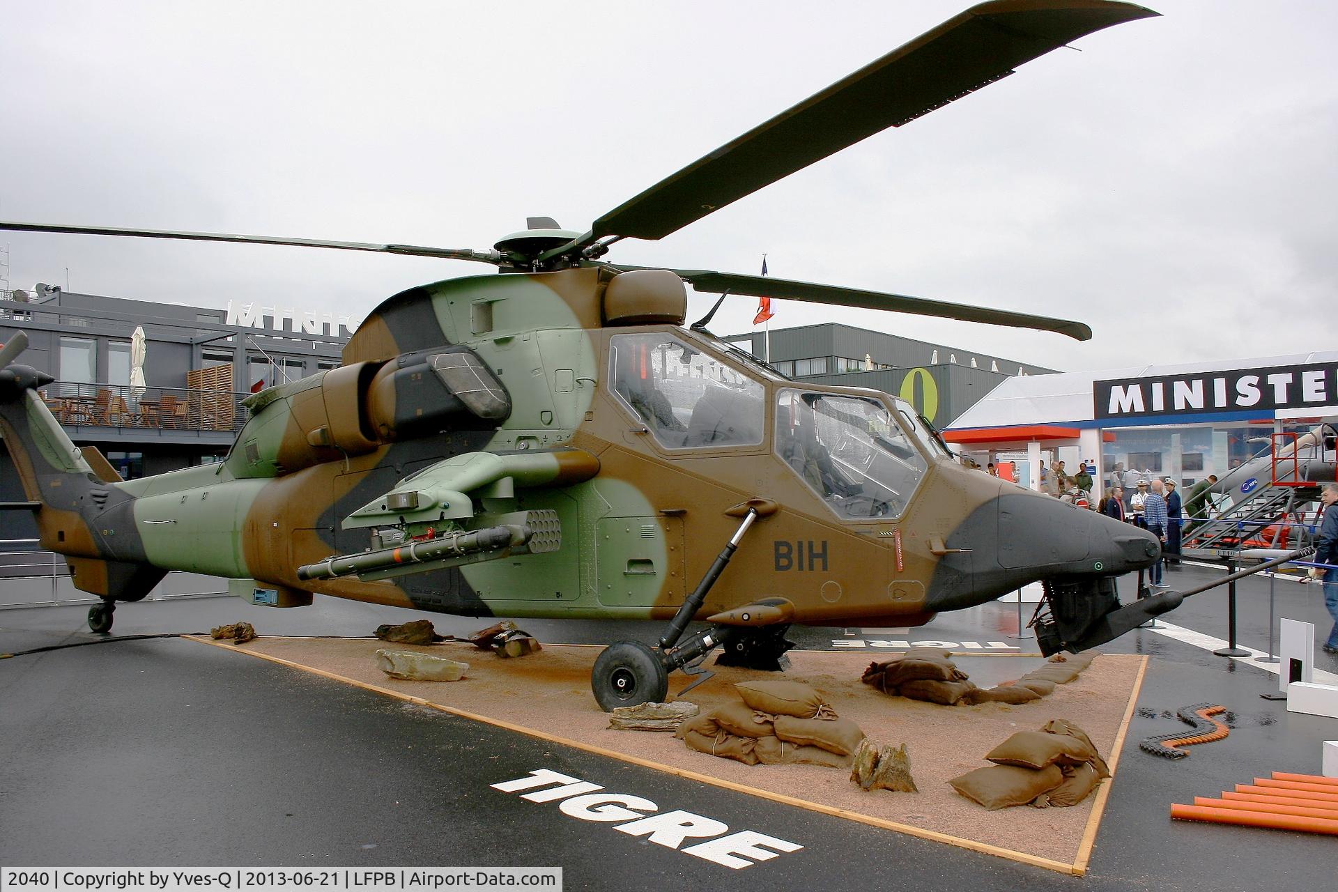 2040, Eurocopter EC-665 Tigre HAP C/N 2040, Eurocopter EC-665 Tigre HAP, Paris-Le Bourget Air Show 2013