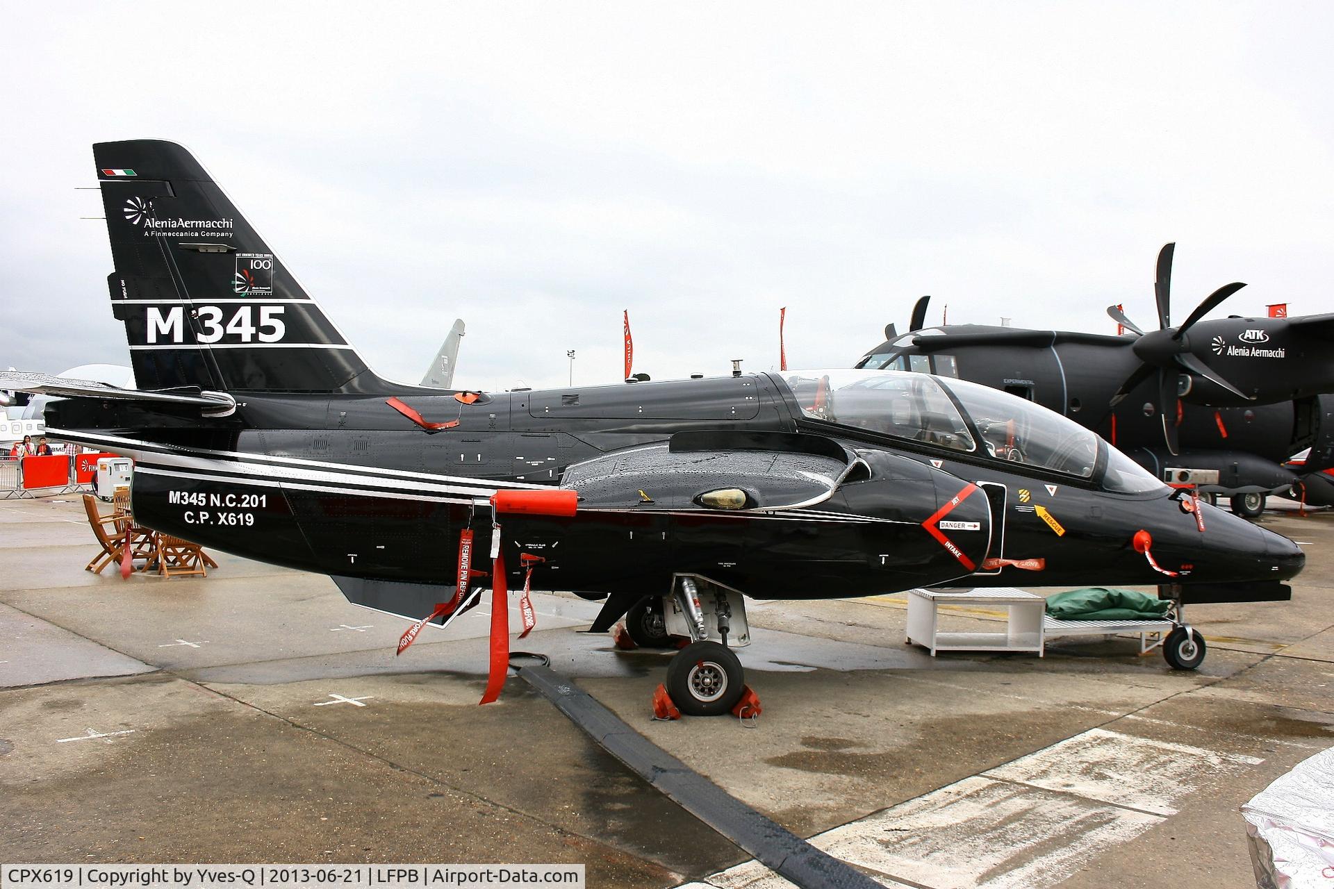 CPX619, Alenia Aermacchi M-345 HET C/N 201, Alenia Aermacchi M-345, Paris-Le Bourget Air Show 2013