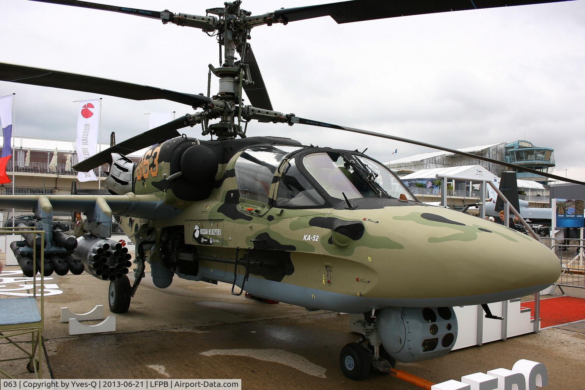 063, Kamov Ka-52 Alligator C/N 3538264800003, Kamov Ka-52 Alligator, Paris-Le Bourget Air Show 2013