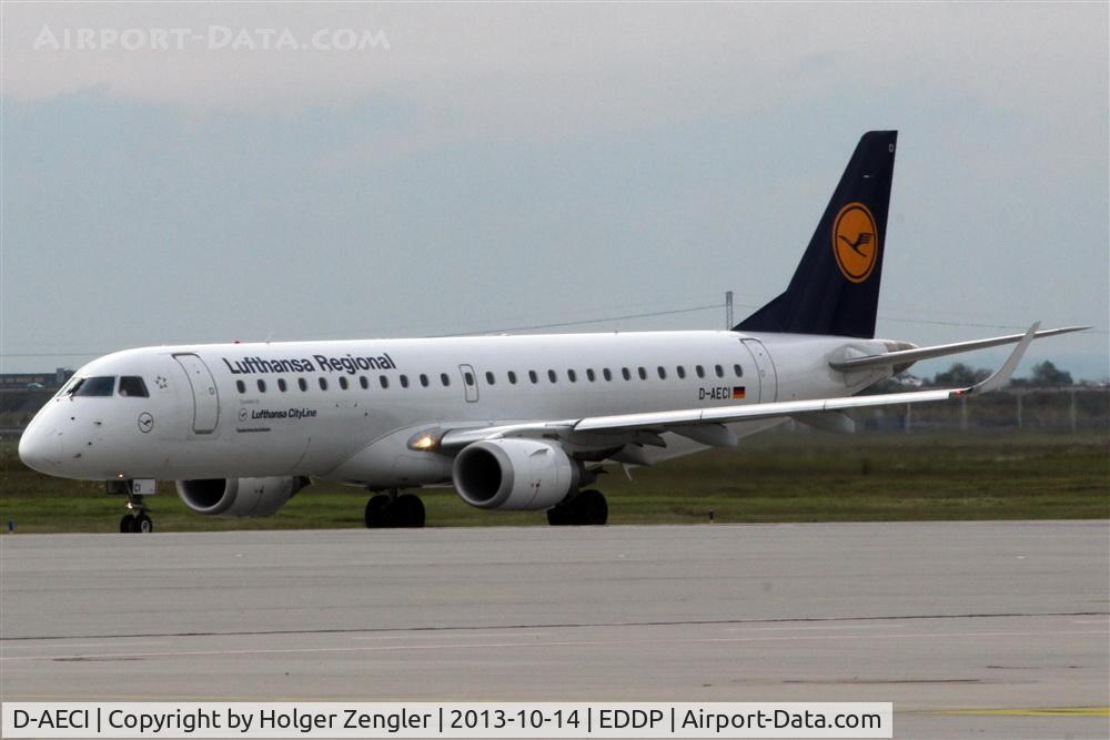 D-AECI, 2010 Embraer 190LR (ERJ-190-100LR) C/N 19000381, On taxi for take-off on rwy 26L.....