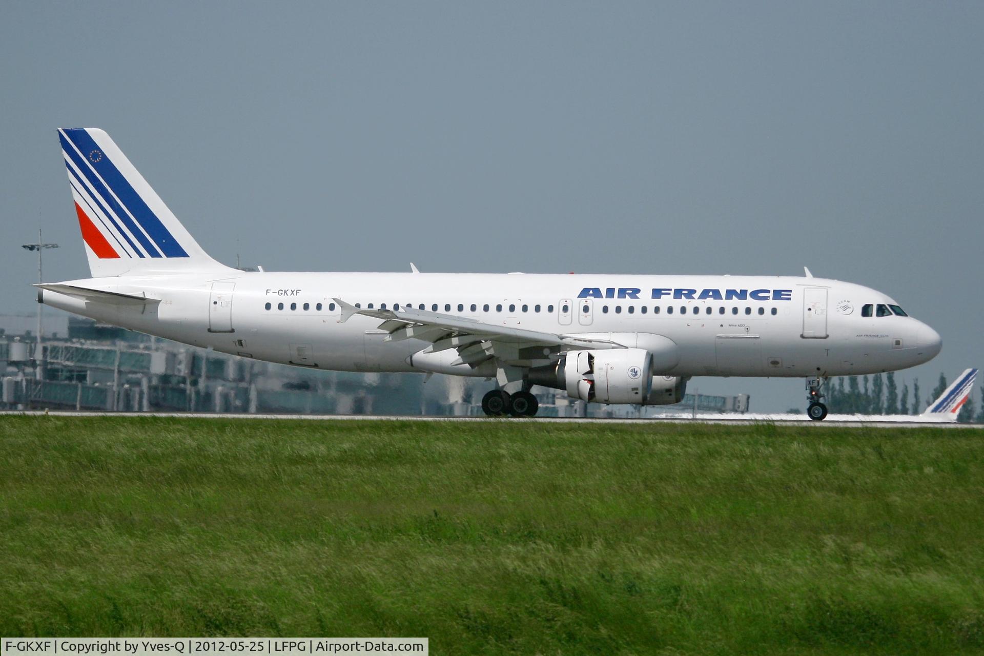 F-GKXF, 2002 Airbus A320-214 C/N 1885, Airbus A320-214, Landing Rwy 08R, Roissy Charles De Gaulle Airport (LFPG-CDG)