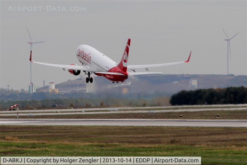 D-ABKJ, 2010 Boeing 737-86J C/N 37749, Rather late take-off on rwy 08L...