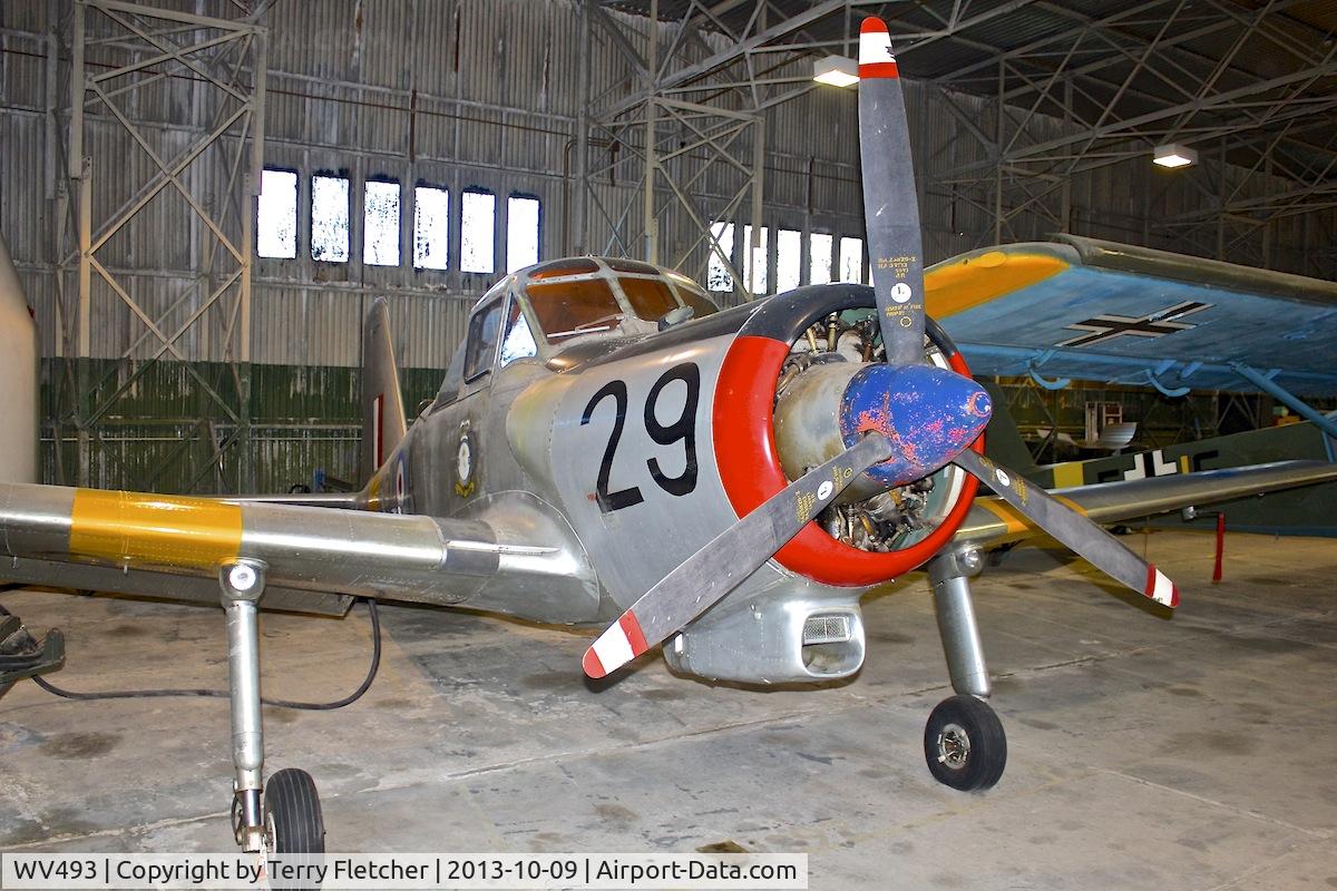 WV493, 1953 Percival P-56 Provost T.1 C/N PAC/56/056, At THe Museum of Flight , East Fortune , Scotland