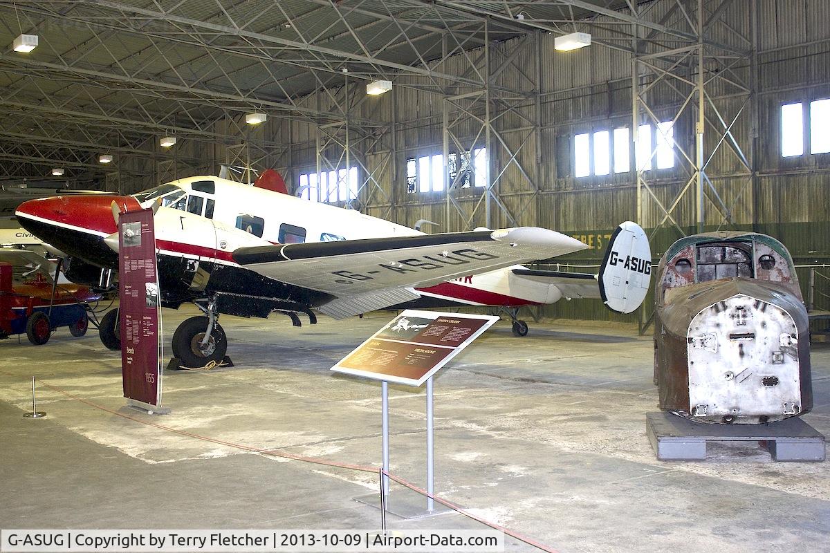G-ASUG, Beech E18S C/N BA-111, At the Museum of Flight , East Fortune , Scotland