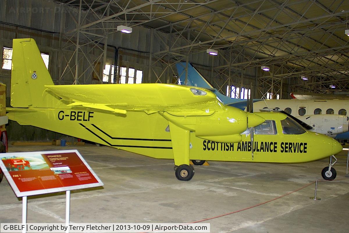 G-BELF, 1977 Britten-Norman BN-2A-26 Islander C/N 823, At the Museum of Flight , East Fortune , Scotland