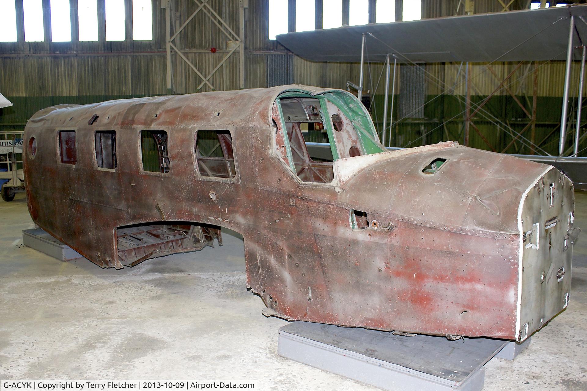G-ACYK, 1936 Spartan Cruiser MK3 C/N 101, At the Museum of Flight , East Fortune , Scotland