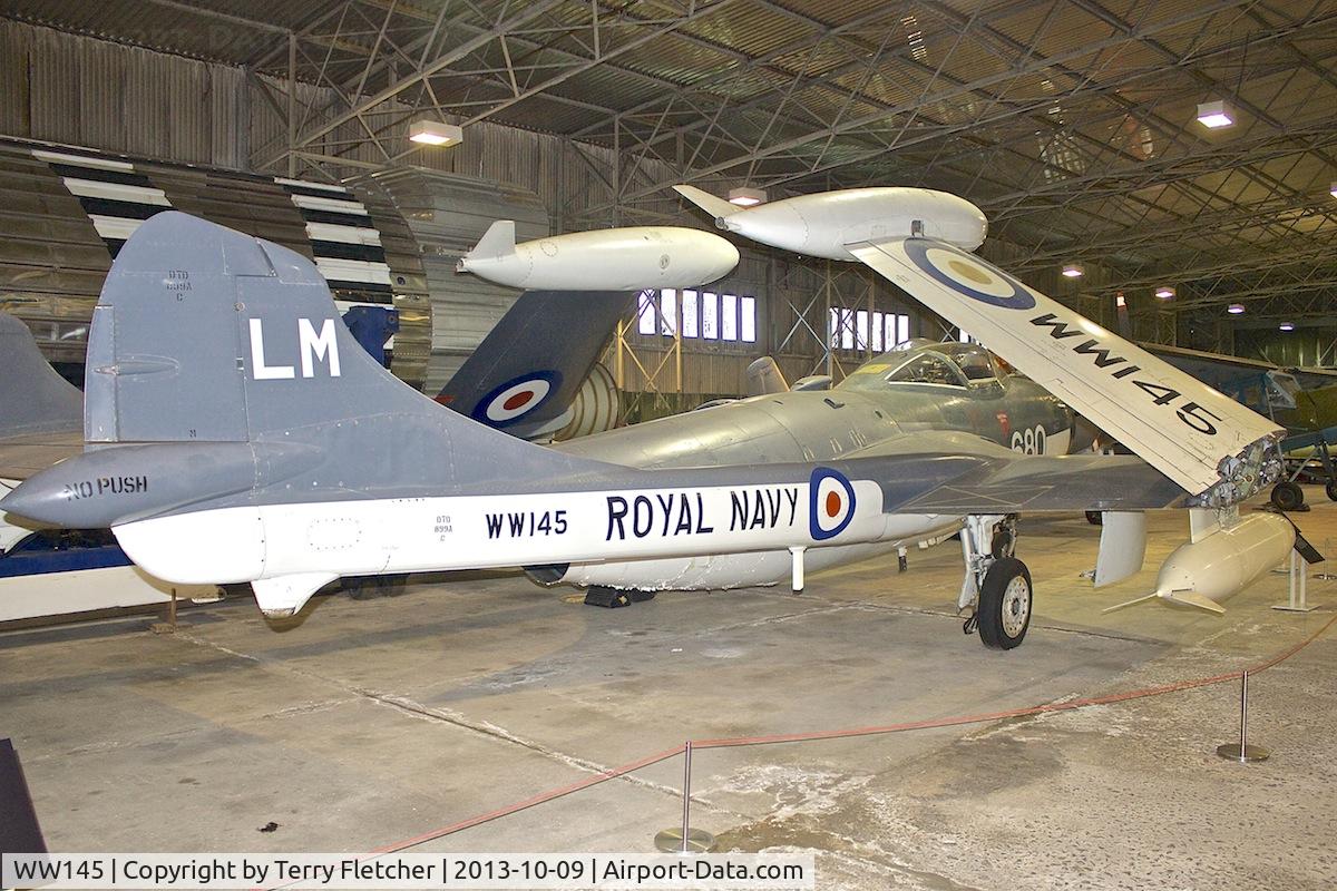 WW145, De Havilland DH-112 Sea Venom FAW.22 C/N 12790, At the Museum of Flight , East Fortune , Scotland