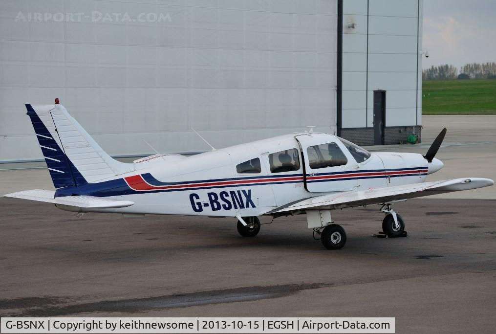 G-BSNX, 1979 Piper PA-28-181 Cherokee Archer II C/N 28-7990311, Early evening arrival !