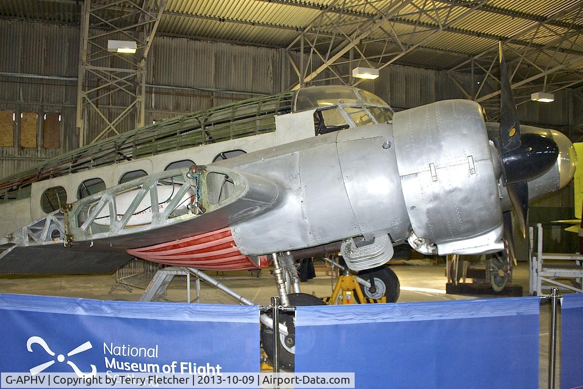 G-APHV, 1947 Avro 652A Anson C.19 Series 2 C/N VM360, At the Museum of Flight , East Fortune , Scotland