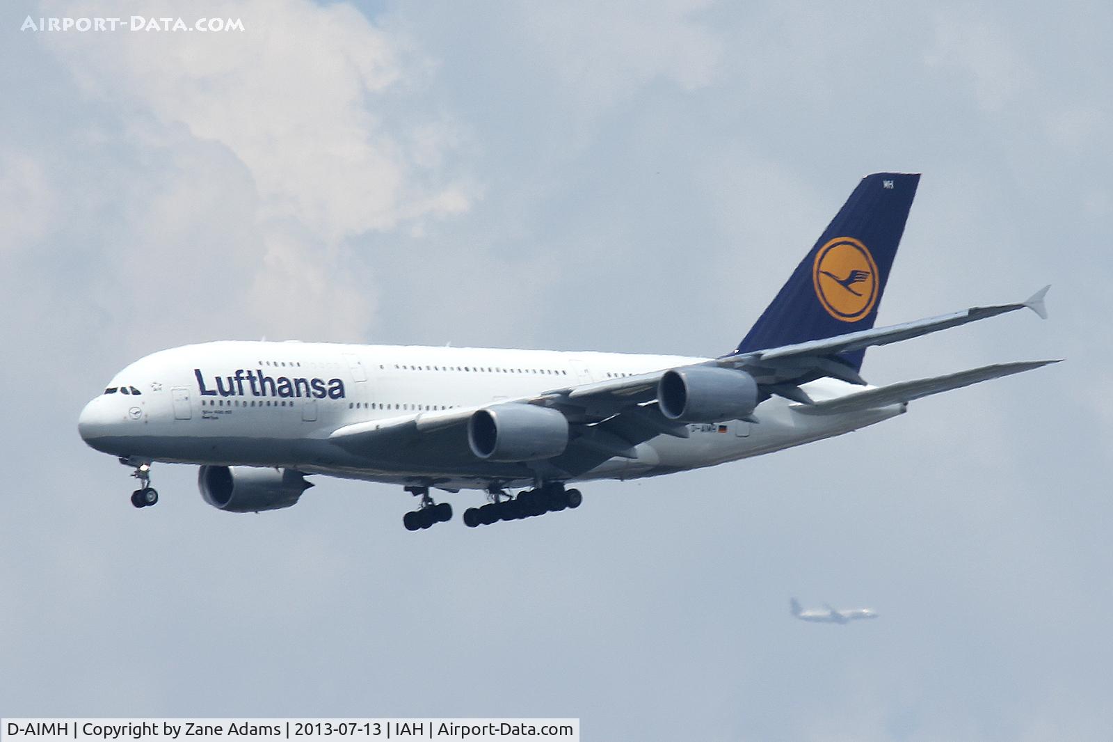 D-AIMH, 2010 Airbus A380-841 C/N 070, At Houston Intercontinental