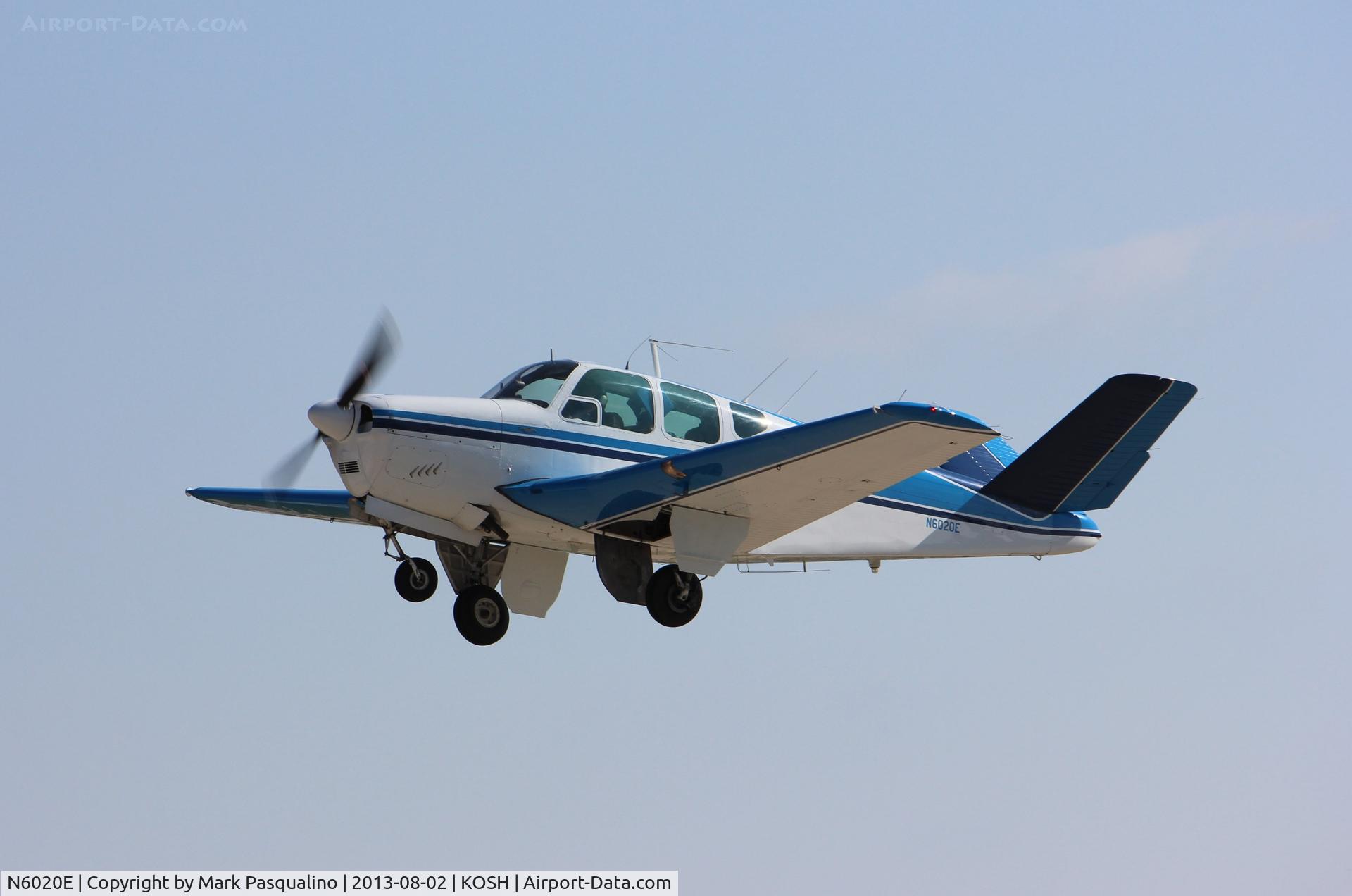 N6020E, 1959 Beech K35 Bonanza C/N D-5922, Beech K35