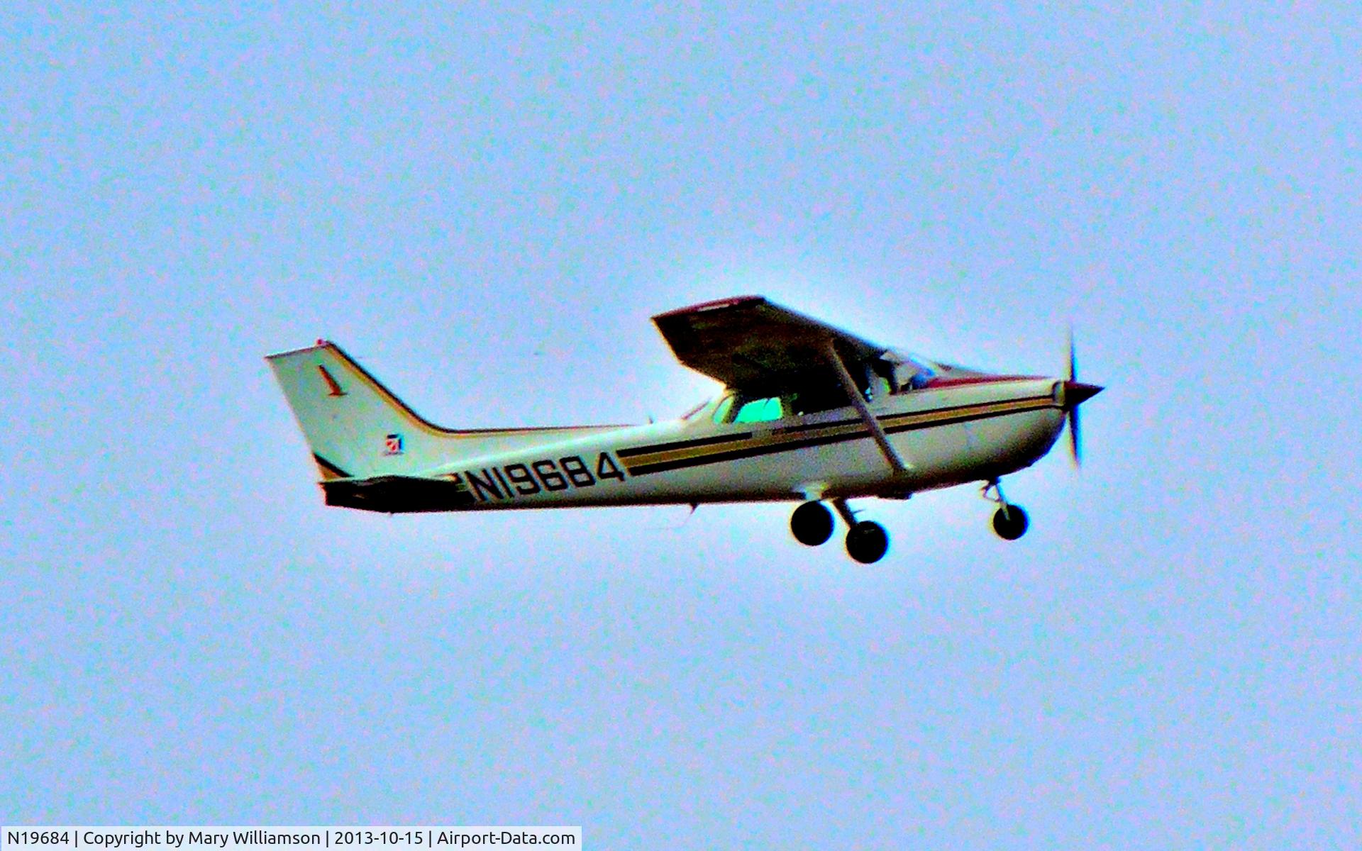 N19684, 1972 Cessna 172L C/N 17260667, Seen this cessna flying over Cornbread Ridge in Mercer County, WV this evening.