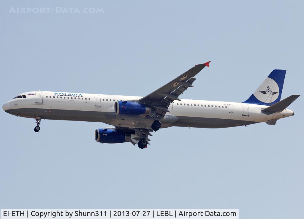 EI-ETH, 1997 Airbus A321-231 C/N 668, Landing rwy 07L