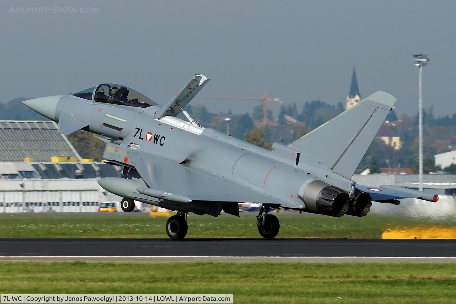 7L-WC, 2007 Eurofighter EF-2000 Typhoon S C/N AS003, Austrian Airforce Eurofighter EF-2000 Typhoon S landing on RWY26 in LOWL/LNZ