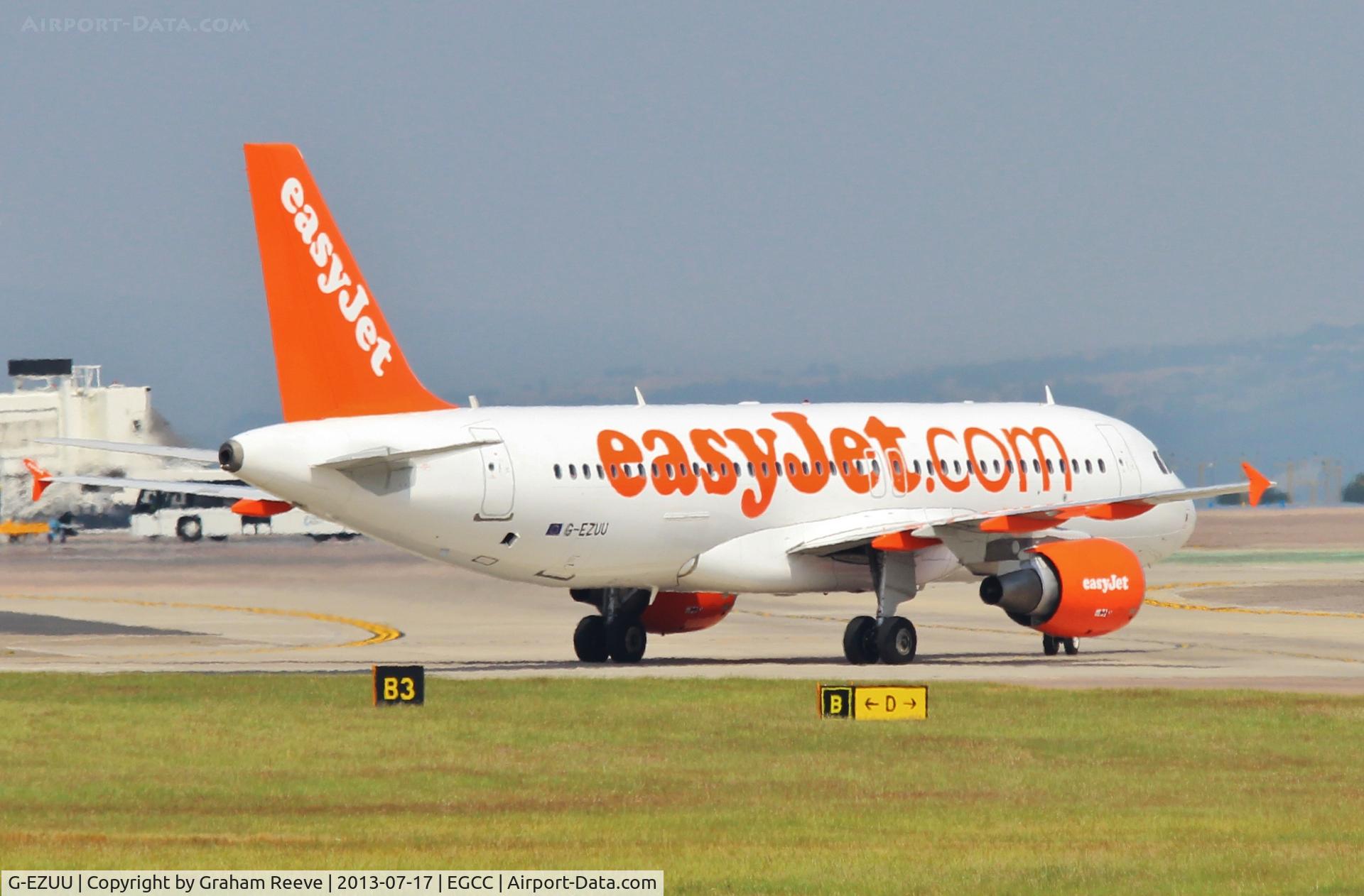 G-EZUU, 2011 Airbus A320-214 C/N 5150, About to depart.