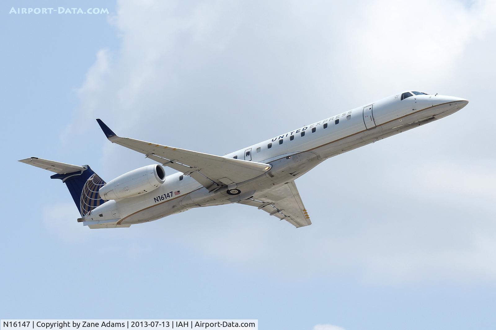N16147, 2003 Embraer ERJ-145XR (EMB-145XR) C/N 145749, At Houston Intercontinental
