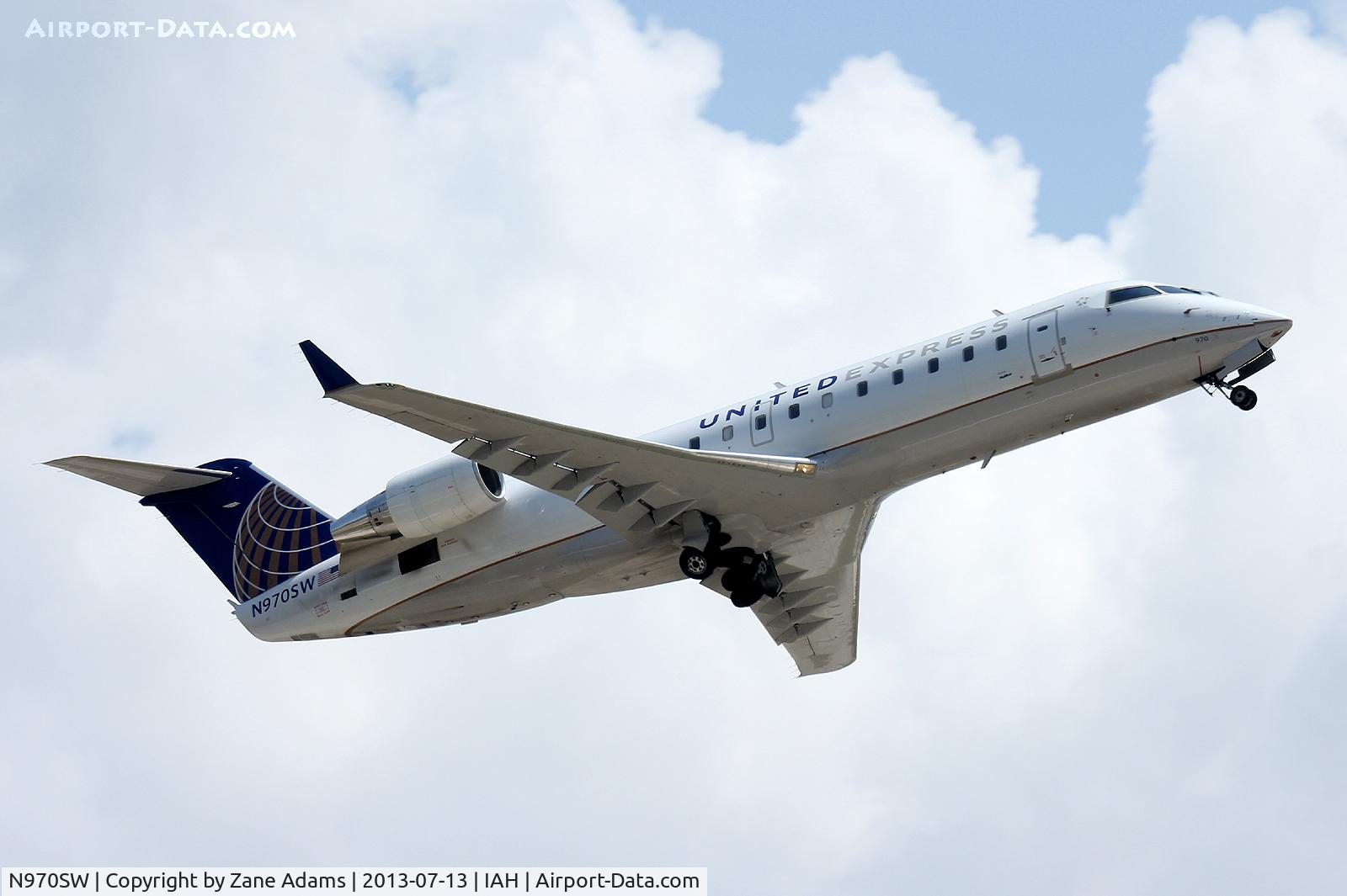N970SW, 2003 Bombardier CRJ-200ER (CL-600-2B19) C/N 7881, At Houston Intercontinental