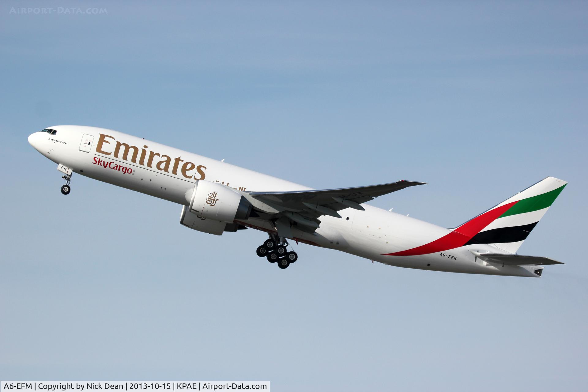 A6-EFM, 2013 Boeing 777-F1H C/N 42231, KPAE/PAE