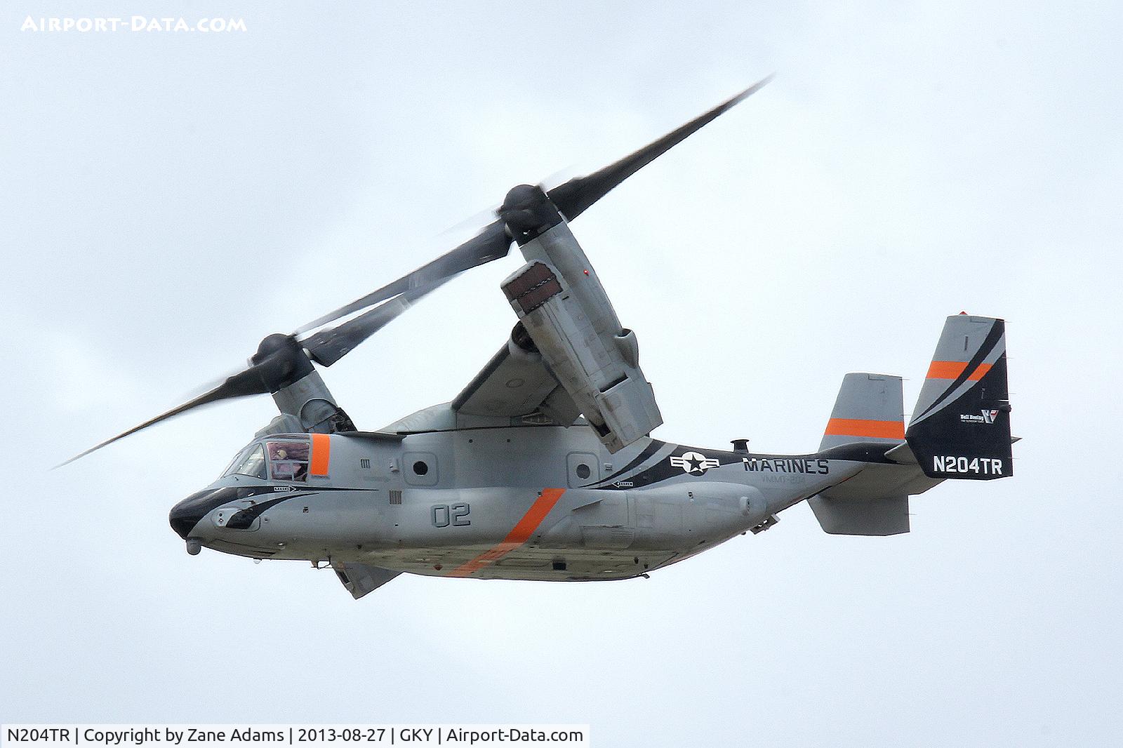 N204TR, Bell-Boeing MV-22B Osprey C/N D0043, MV-22 Osprey at Arlington Municipal - Undergoing intake modification and aerial refueling testing for the USMC