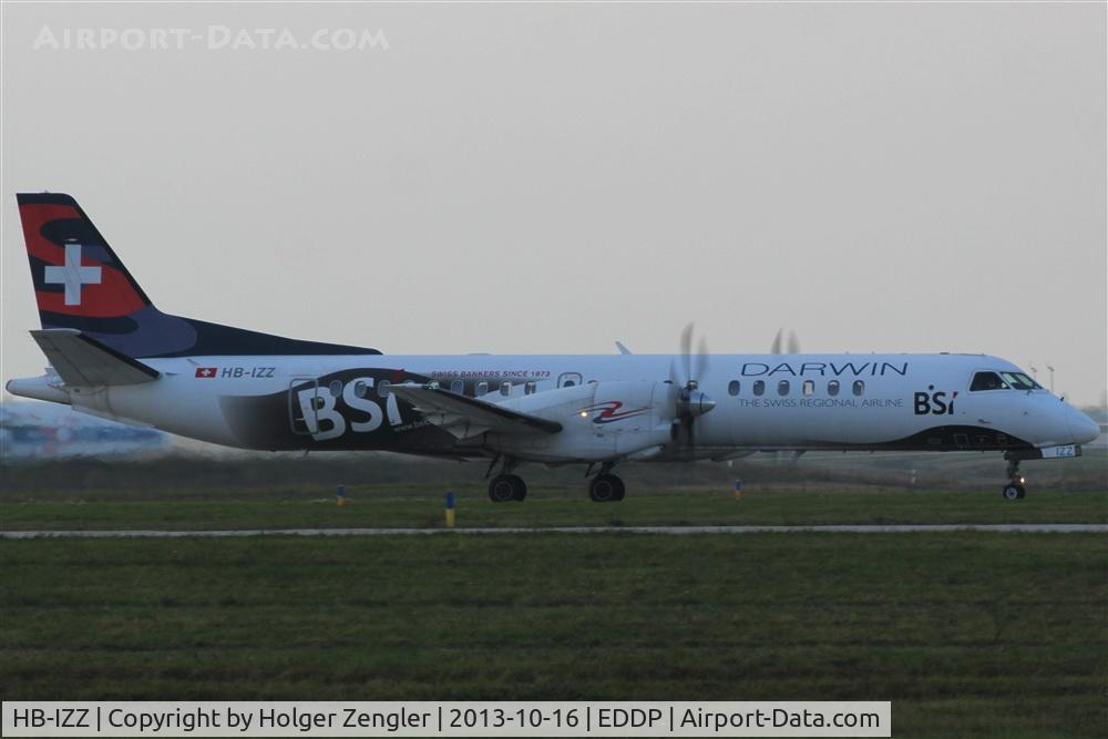 HB-IZZ, 1997 Saab 2000 C/N 2000-048, Todays CDG shuttle on taxi to holding point 26R....