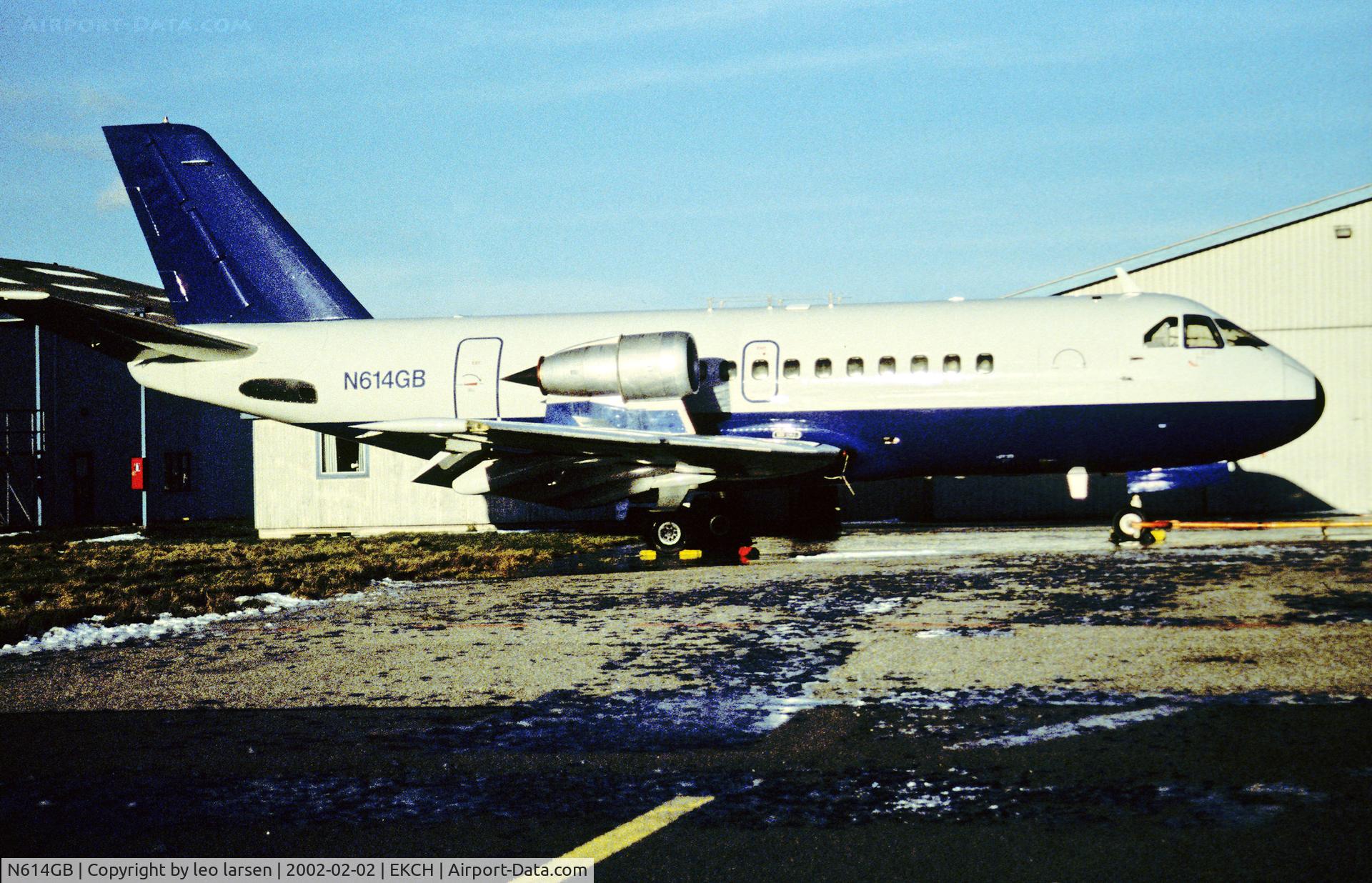 N614GB, 1977 VFW 614 C/N G14, Copenhagen Kastrup 2.2.02