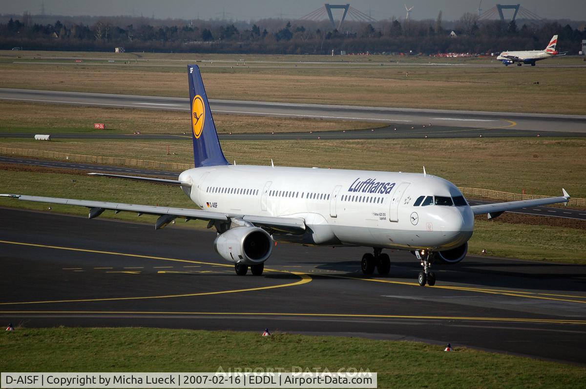 D-AISF, 2000 Airbus A321-231 C/N 1260, At Düsseldorf