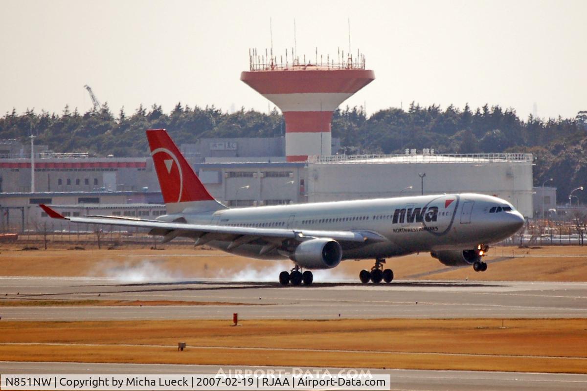 N851NW, 2004 Airbus A330-223 C/N 0609, At Narita