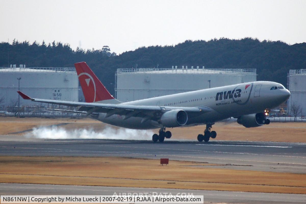 N861NW, 2006 Airbus A330-223 C/N 0796, At Narita