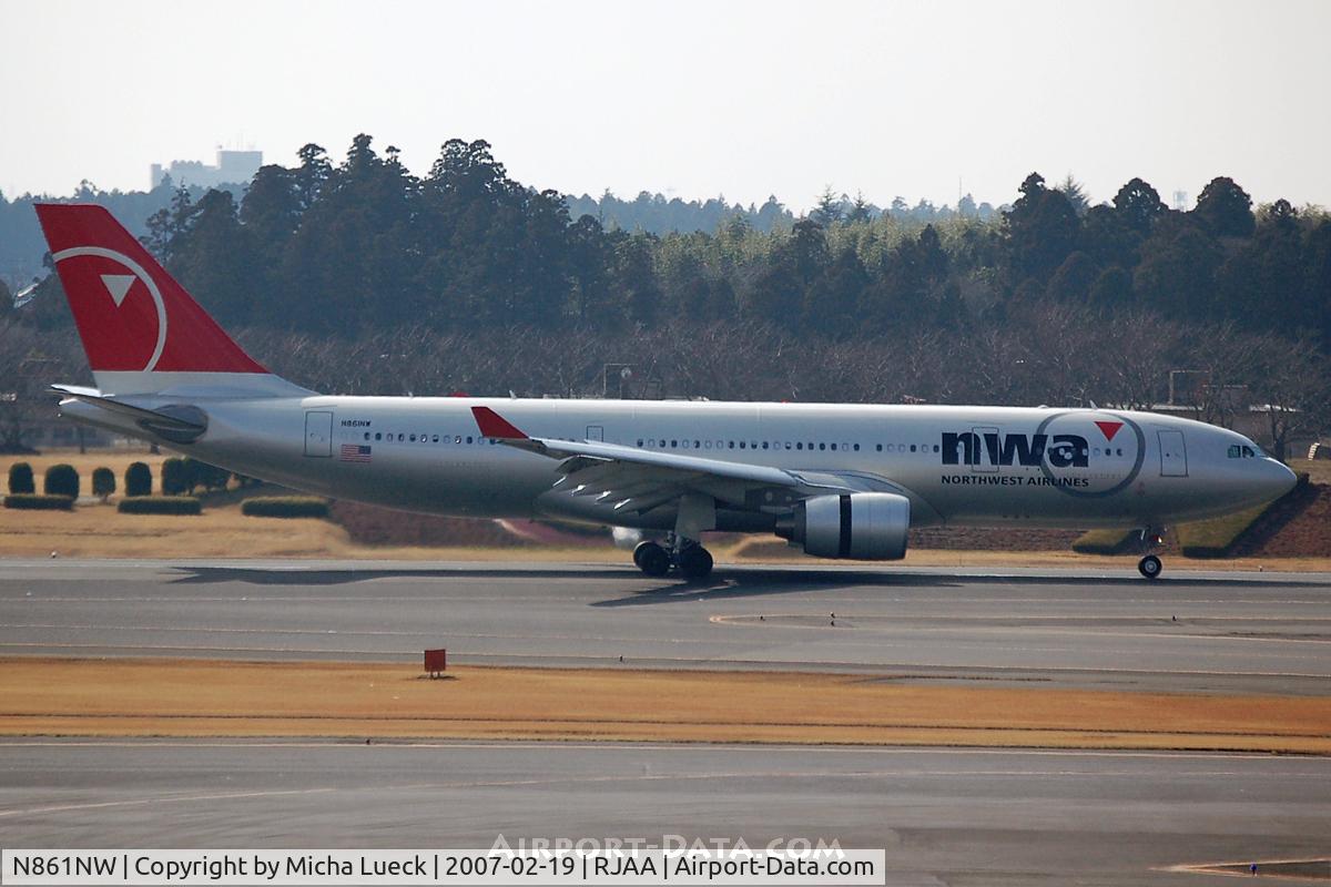 N861NW, 2006 Airbus A330-223 C/N 0796, At Narita