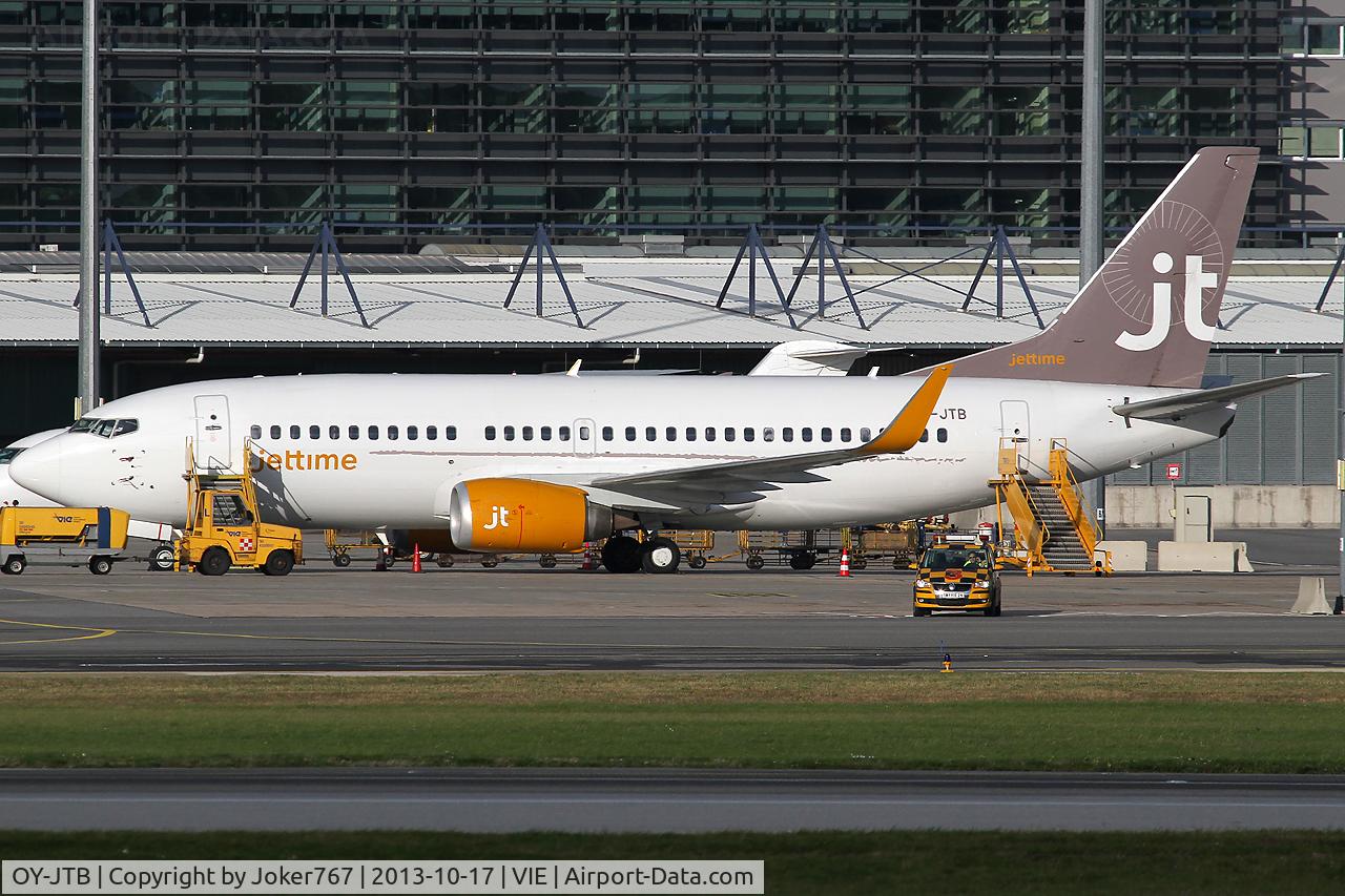 OY-JTB, 1989 Boeing 737-3Y0 C/N 24464, Jettime