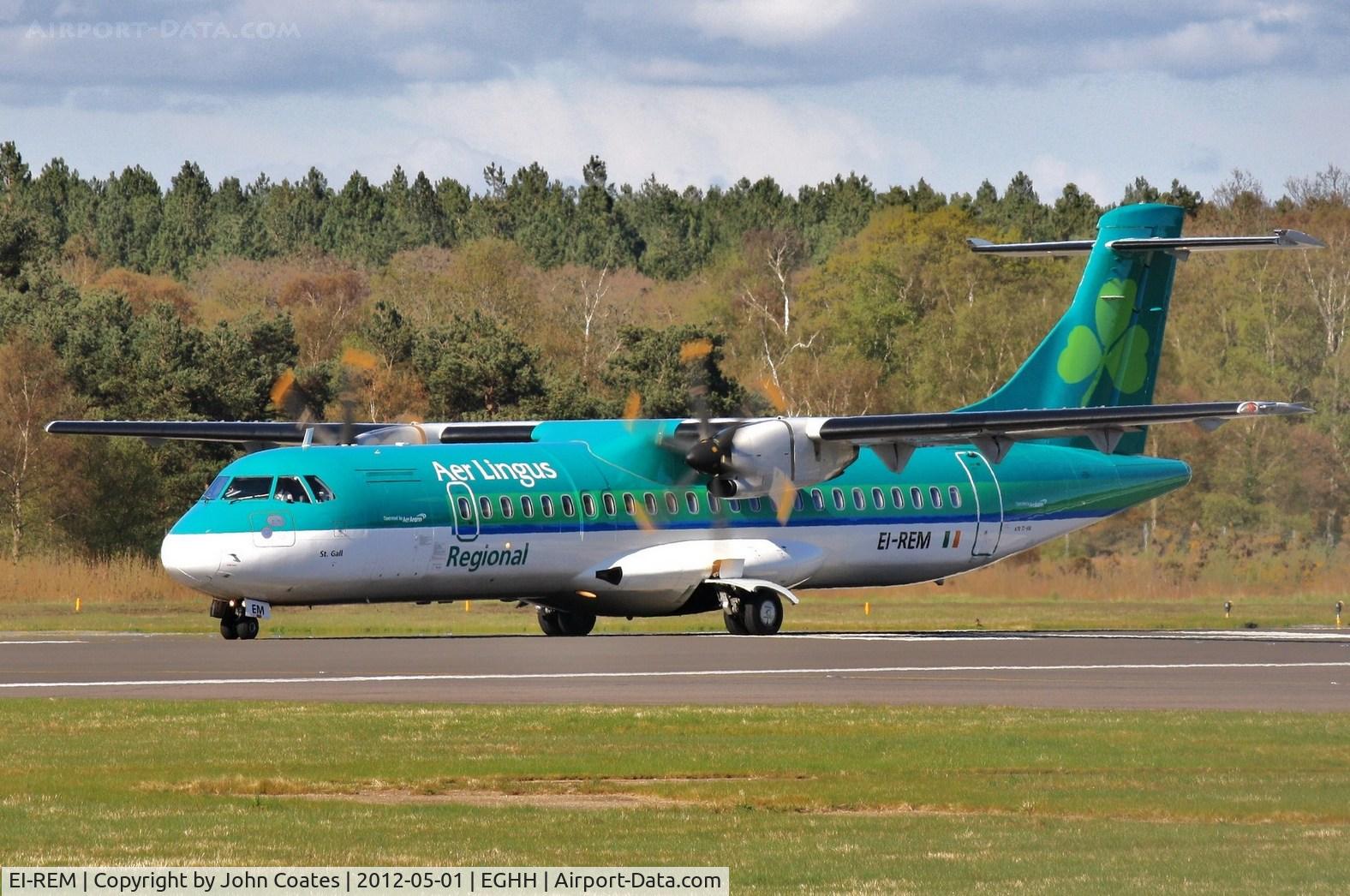 EI-REM, 2007 ATR 72-212A C/N 760, Departing back to Dublin on daily service