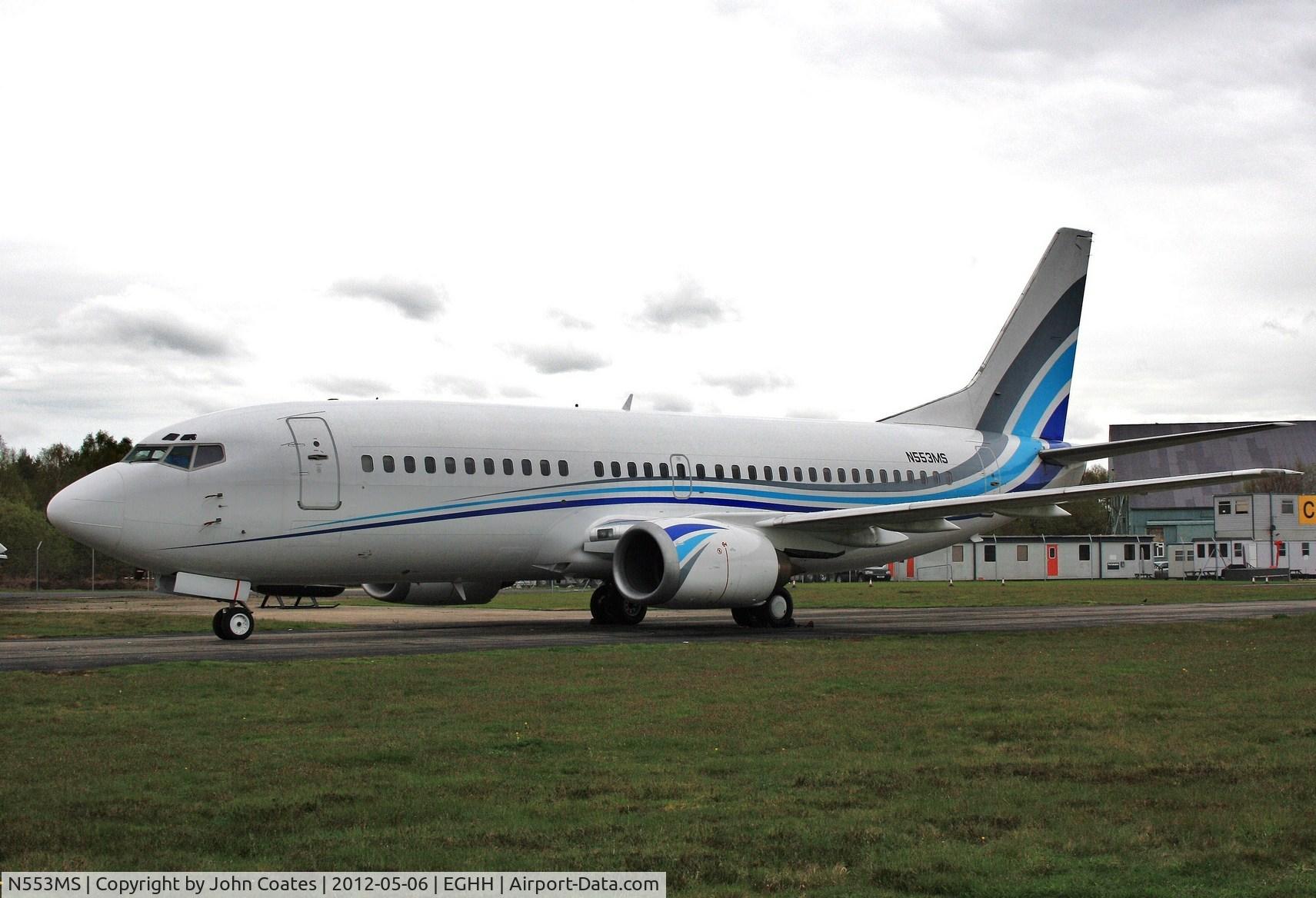 N553MS, 1990 Boeing 737-3Y0 C/N 24680, Engine running after recent repaint.