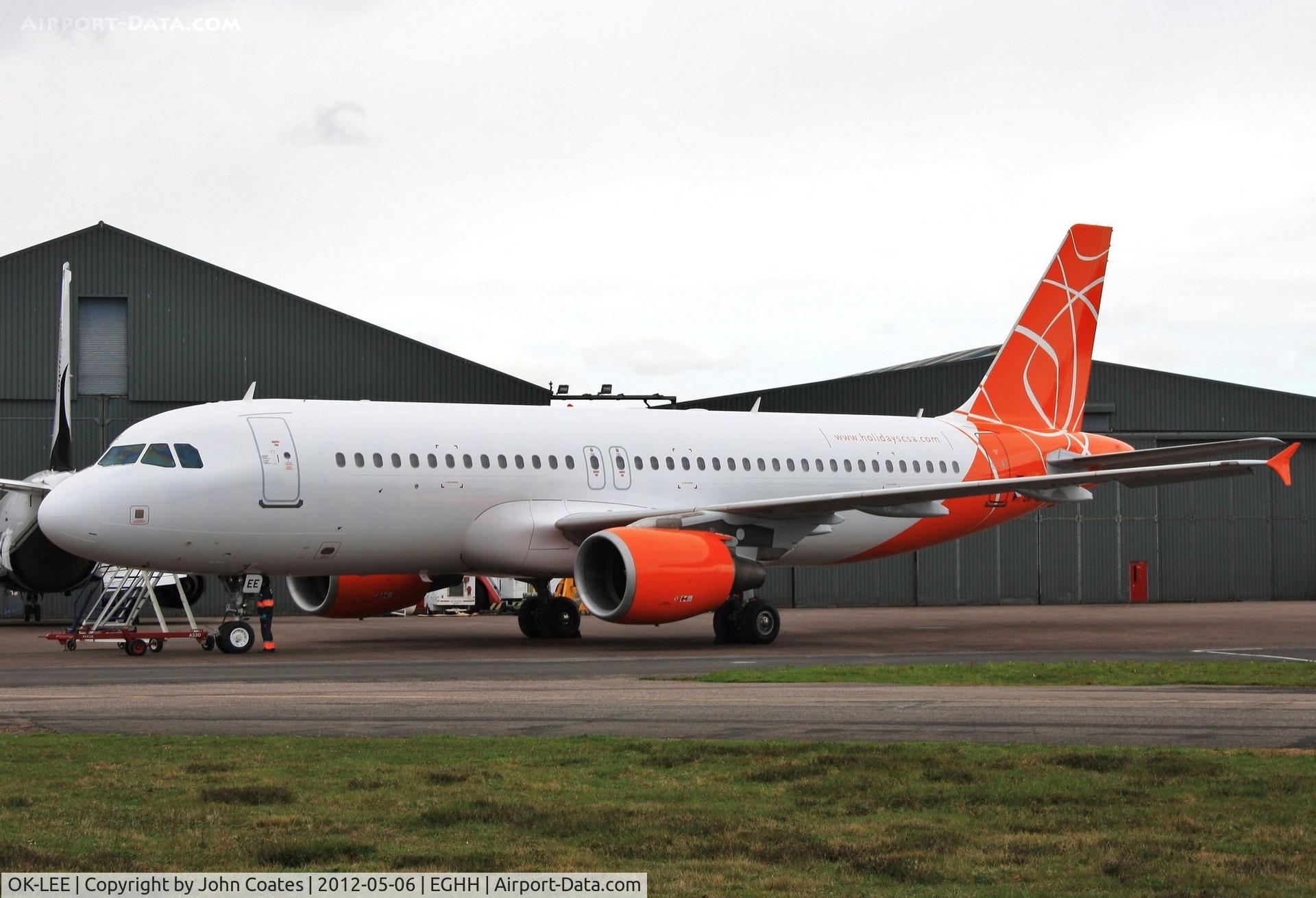 OK-LEE, 2006 Airbus A320-214 C/N 2719, Exits paintshop after repaint - no titles.