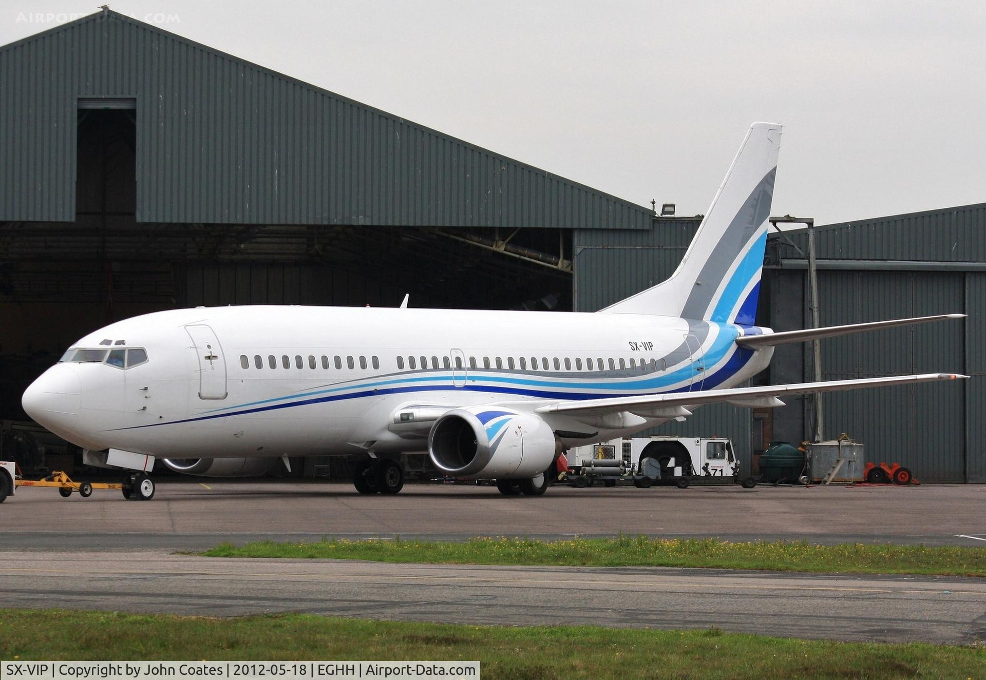 SX-VIP, 1990 Boeing 737-3Y0 C/N 24680, Preparing to depart European apron.