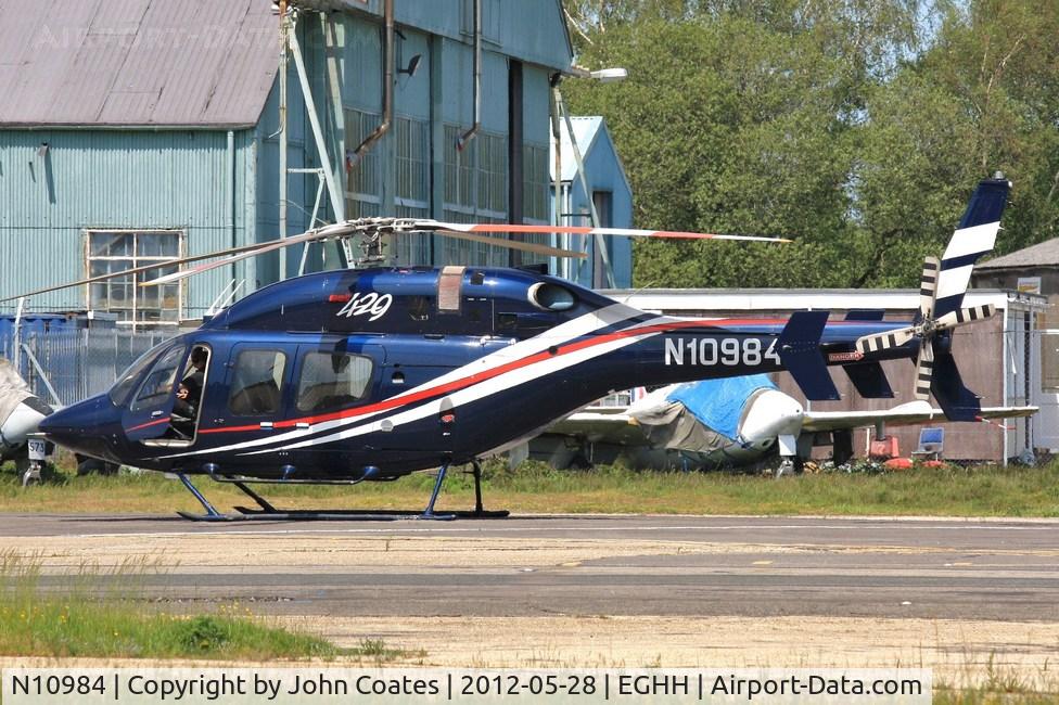 N10984, 2007 Bell 429 GlobalRanger C/N 57003, Visiting Bournemouth Helis.