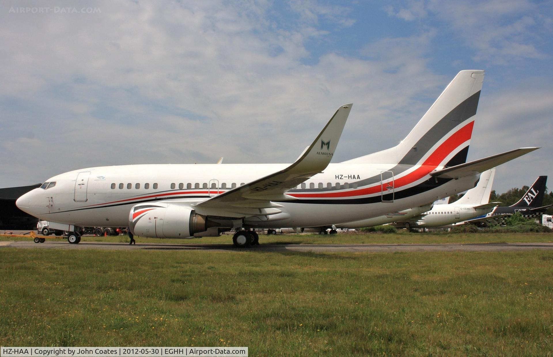 HZ-HAA, 1991 Boeing 737-529 C/N 25419, Parked on European apron.