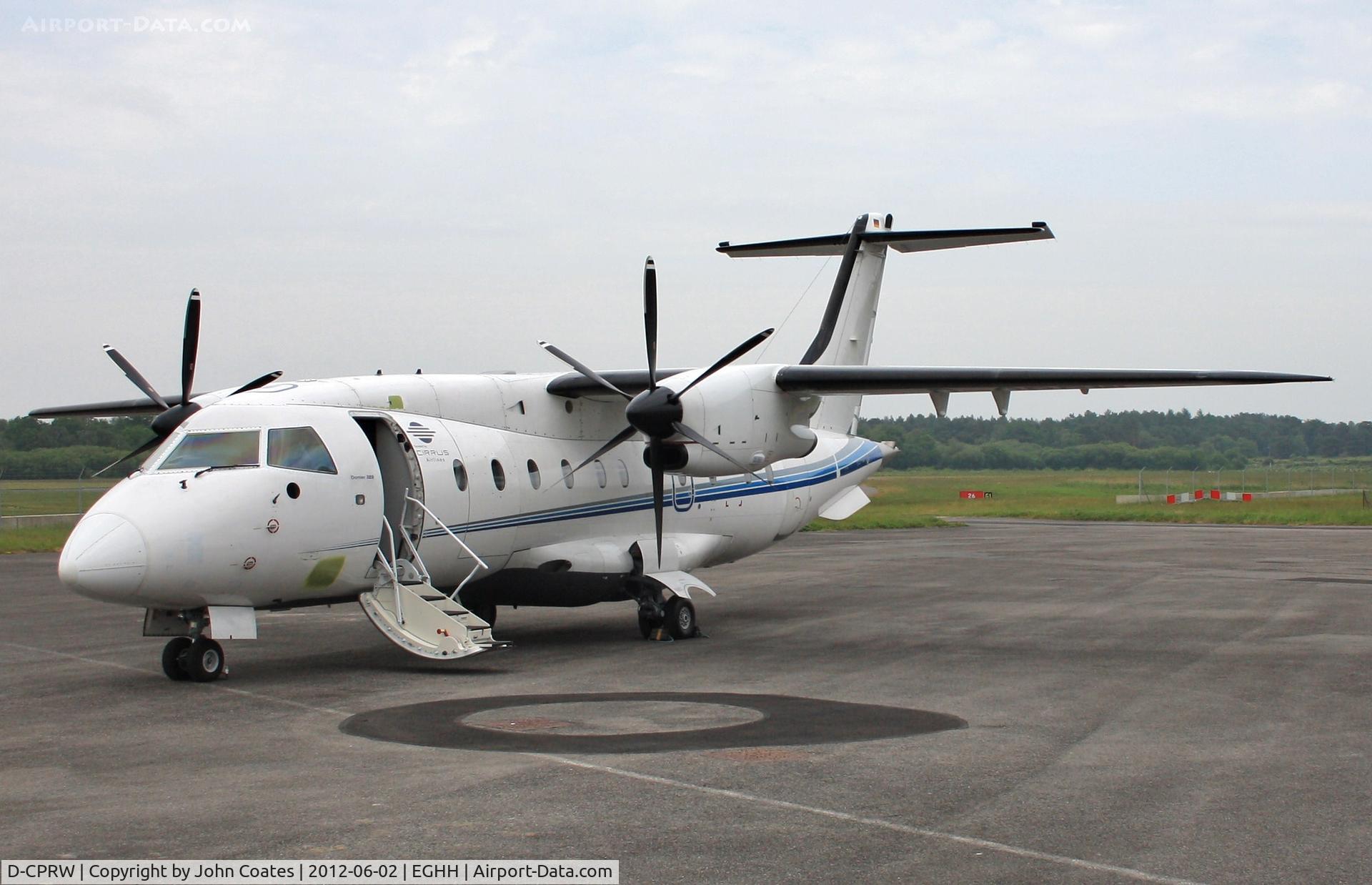 D-CPRW, 1998 Dornier 328-110 C/N 3097, ex Cirrus Airlines arrives at JETS