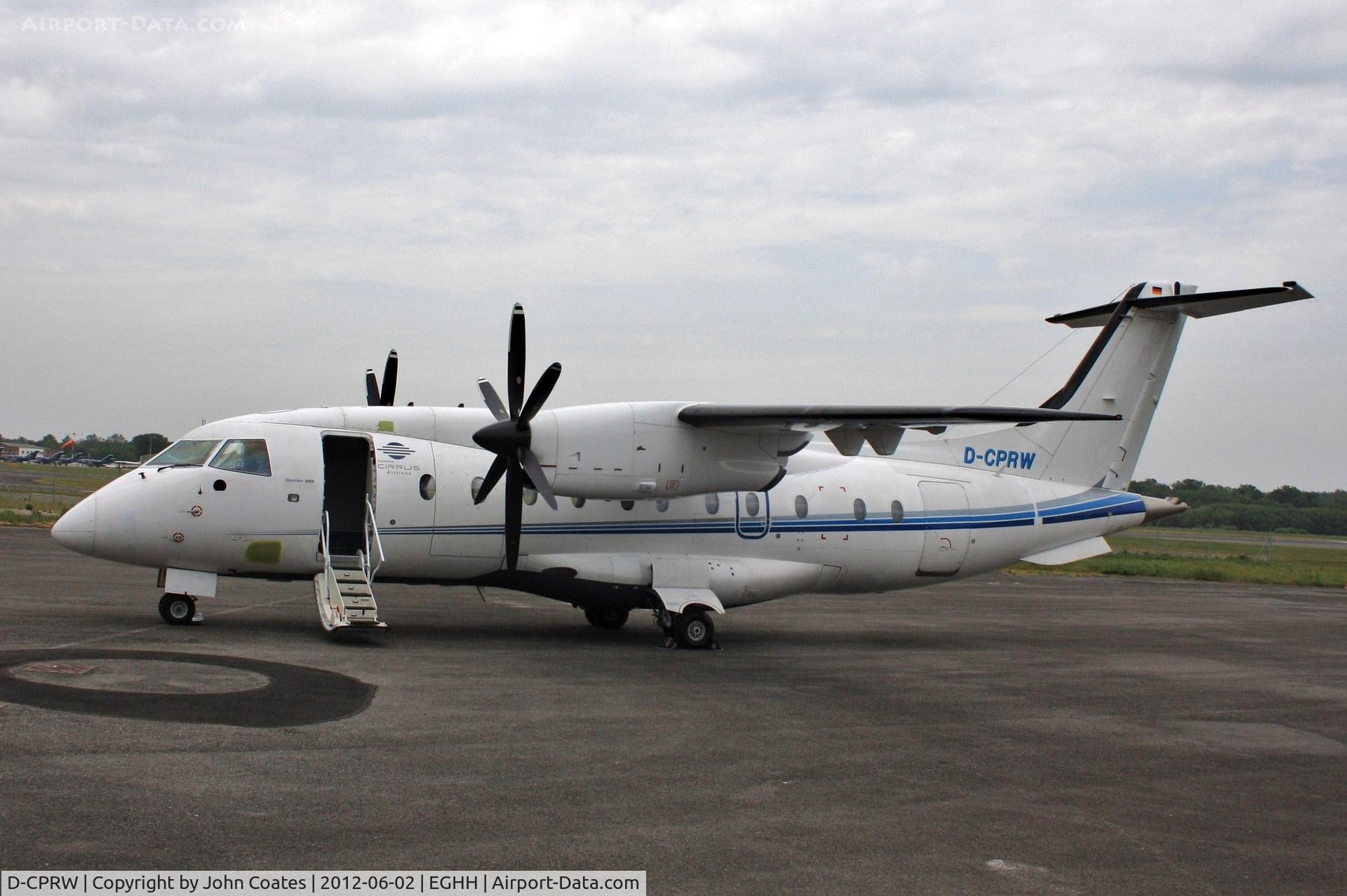 D-CPRW, 1998 Dornier 328-110 C/N 3097, ex Cirrus Airlines for Sierra Nevada Corp and USAF.