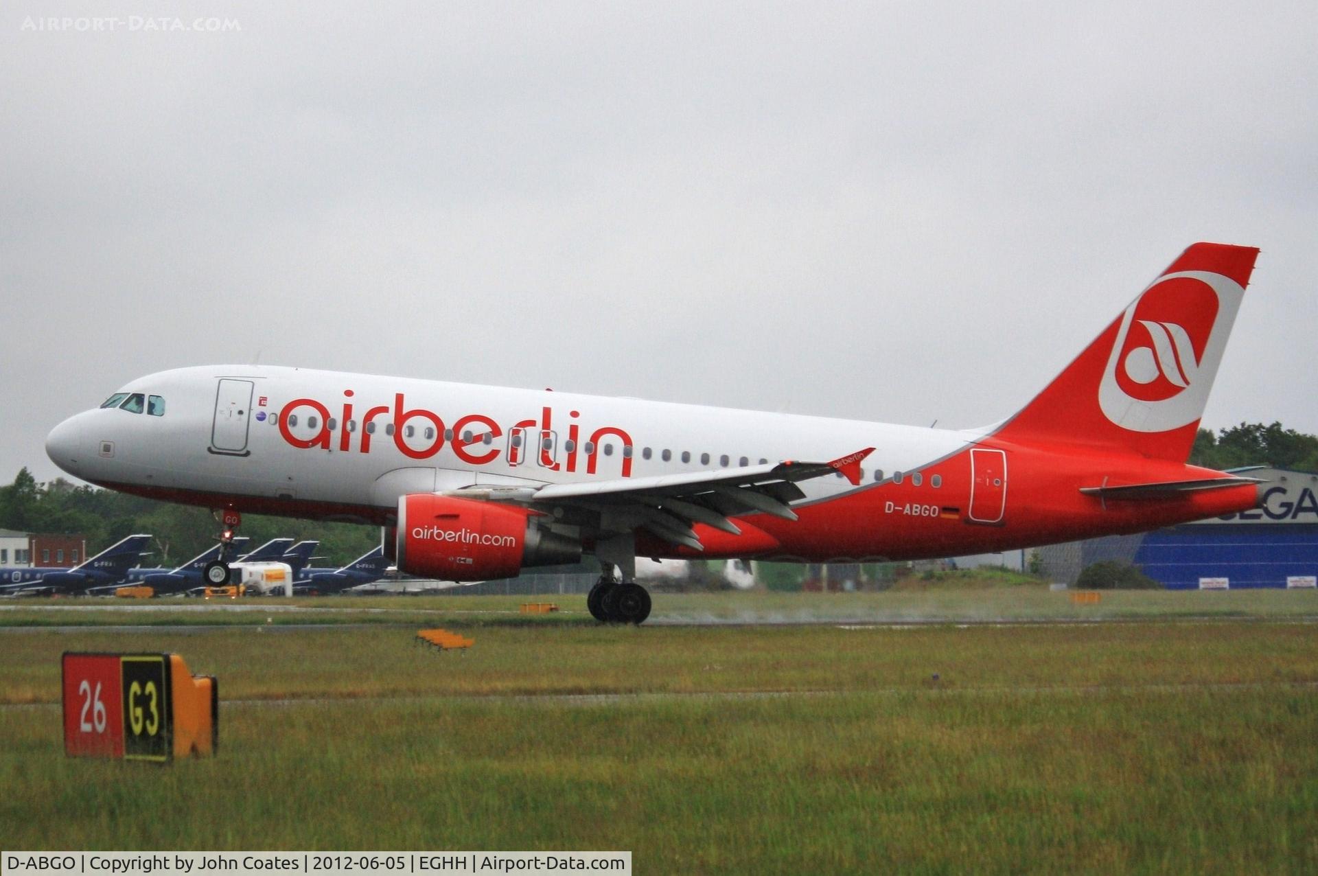D-ABGO, 2008 Airbus A319-112 C/N 3689, Touching down 26
