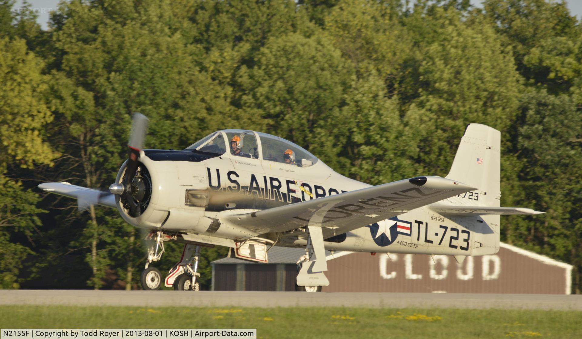 N2155F, North American T-28B Trojan C/N 200-86, Airventure 2013