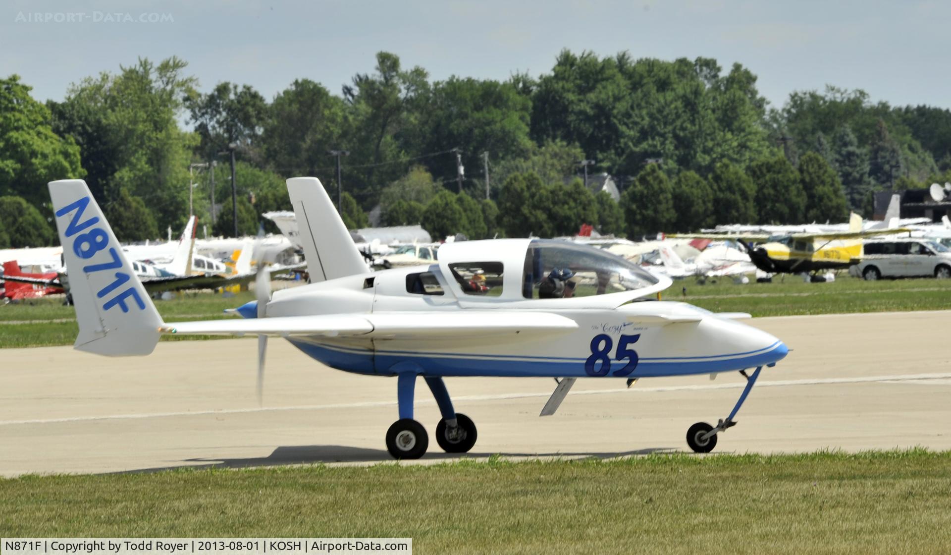 N871F, 2000 Co-Z Cozy Mark IV C/N 21, Airventure 2013