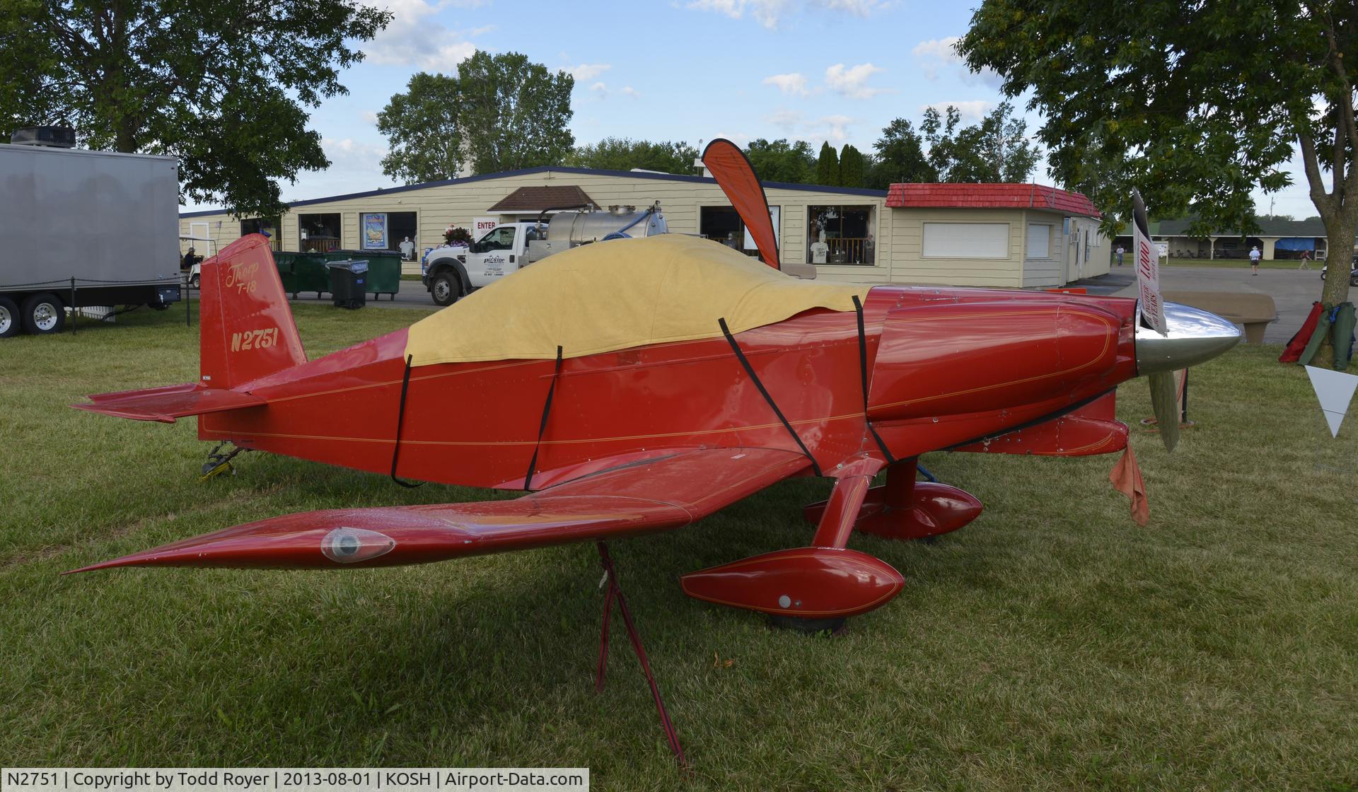 N2751, 1976 Thorp T-18 Tiger C/N 300, Airventure 2013