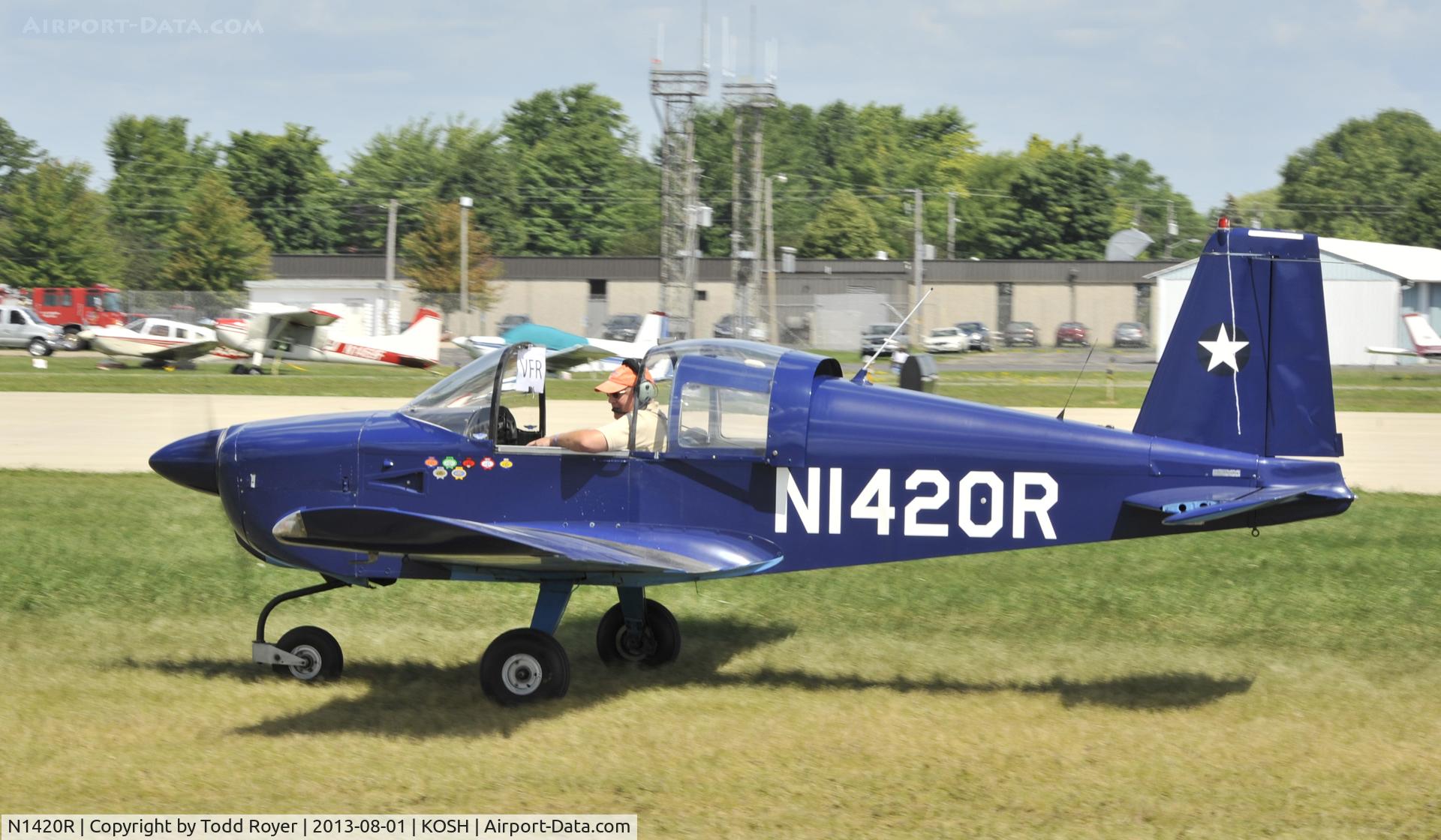 N1420R, 1975 Grumman American AA-1B Trainer C/N AA1B-0520, Airventure 2013
