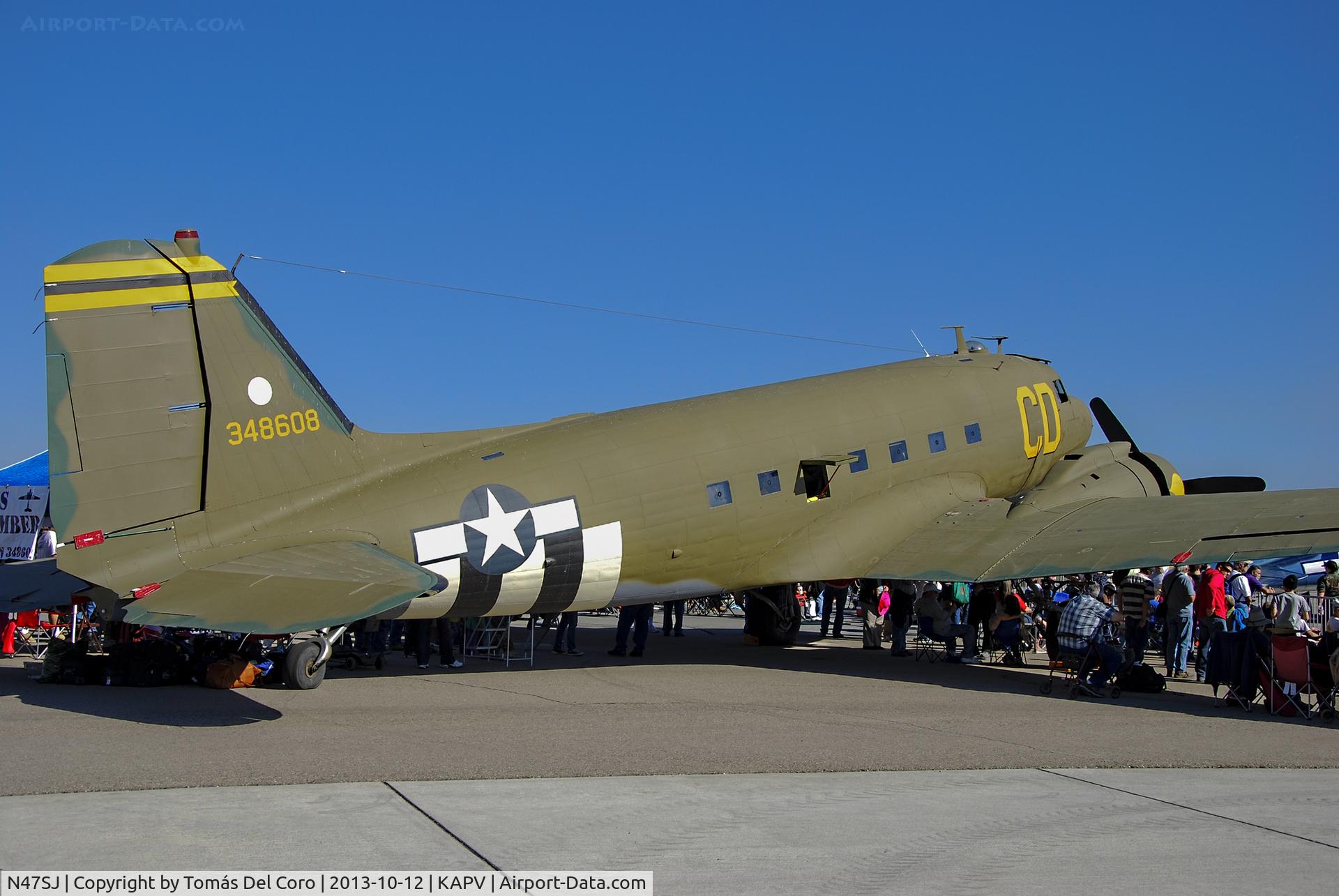 N47SJ, 1943 Douglas DC3C-R (C-47B-5-DK) C/N 14423, N47SJ 1943 Douglas DC3C-R C/N 43-48608 (Douglas C-47B)

12th Annual Apple Valley Air Show

Apple Valley Airport (APV) (KAPV)
California, USA
TDelCoro
October 12, 2013