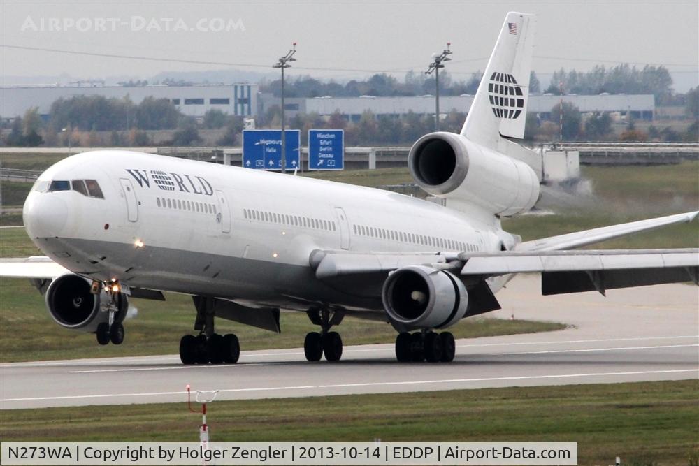 N273WA, 1993 McDonnell Douglas MD-11 C/N 48519, Coming down to LEJ for stop over.....