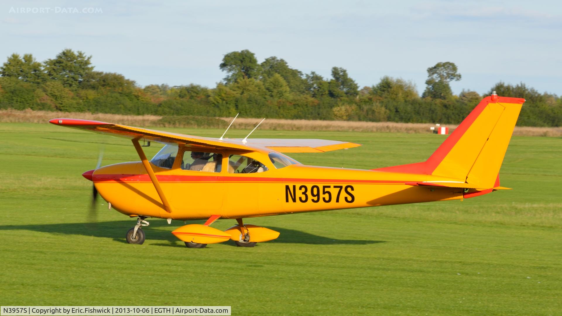N3957S, 1964 Cessna 172E C/N 17251157, 1. N3957S preparing to depart The Shuttleworth Collection October Flying Day - (The final Flying Day of their 50th Anniversary Season.)